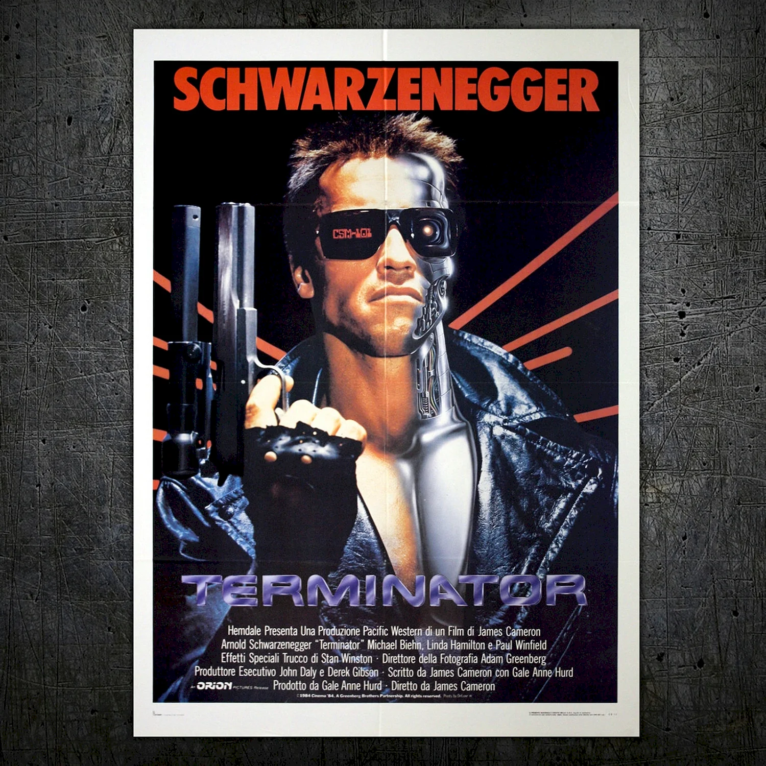 The Terminator 1984 Original poster