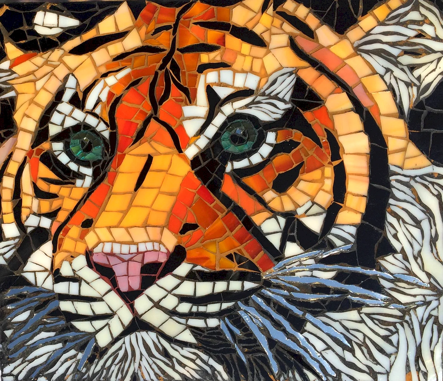 Тигр флорентийская мозайка
