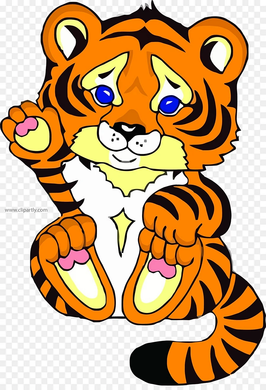 Тигр мультяшный