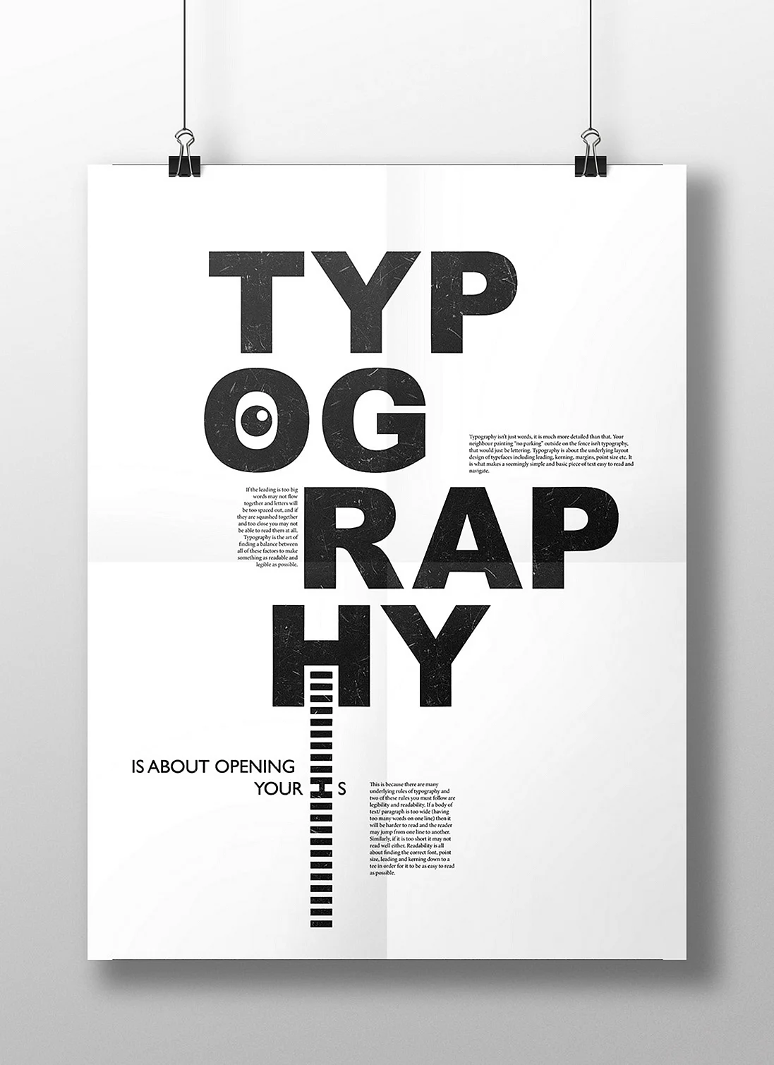 Типографика Постер