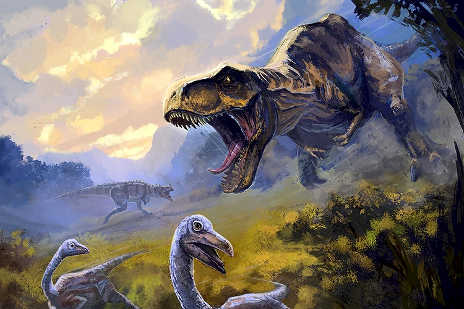Тираннозавр рекс Юрского периода