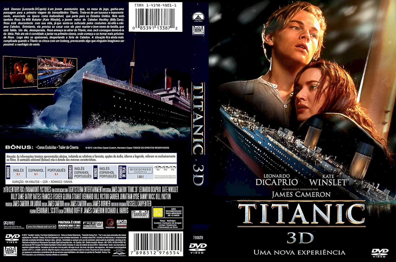 Титаник фильм 1997 двд обложка