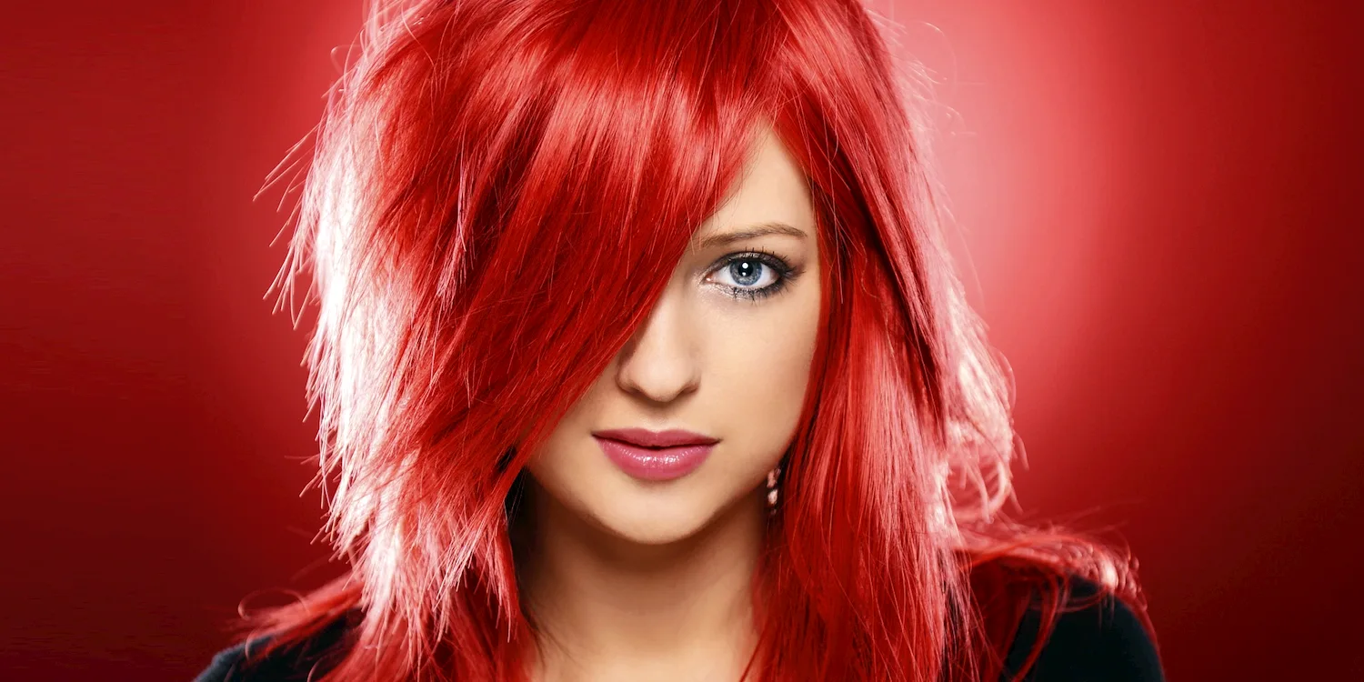 Тонирование волос красный цвет волос