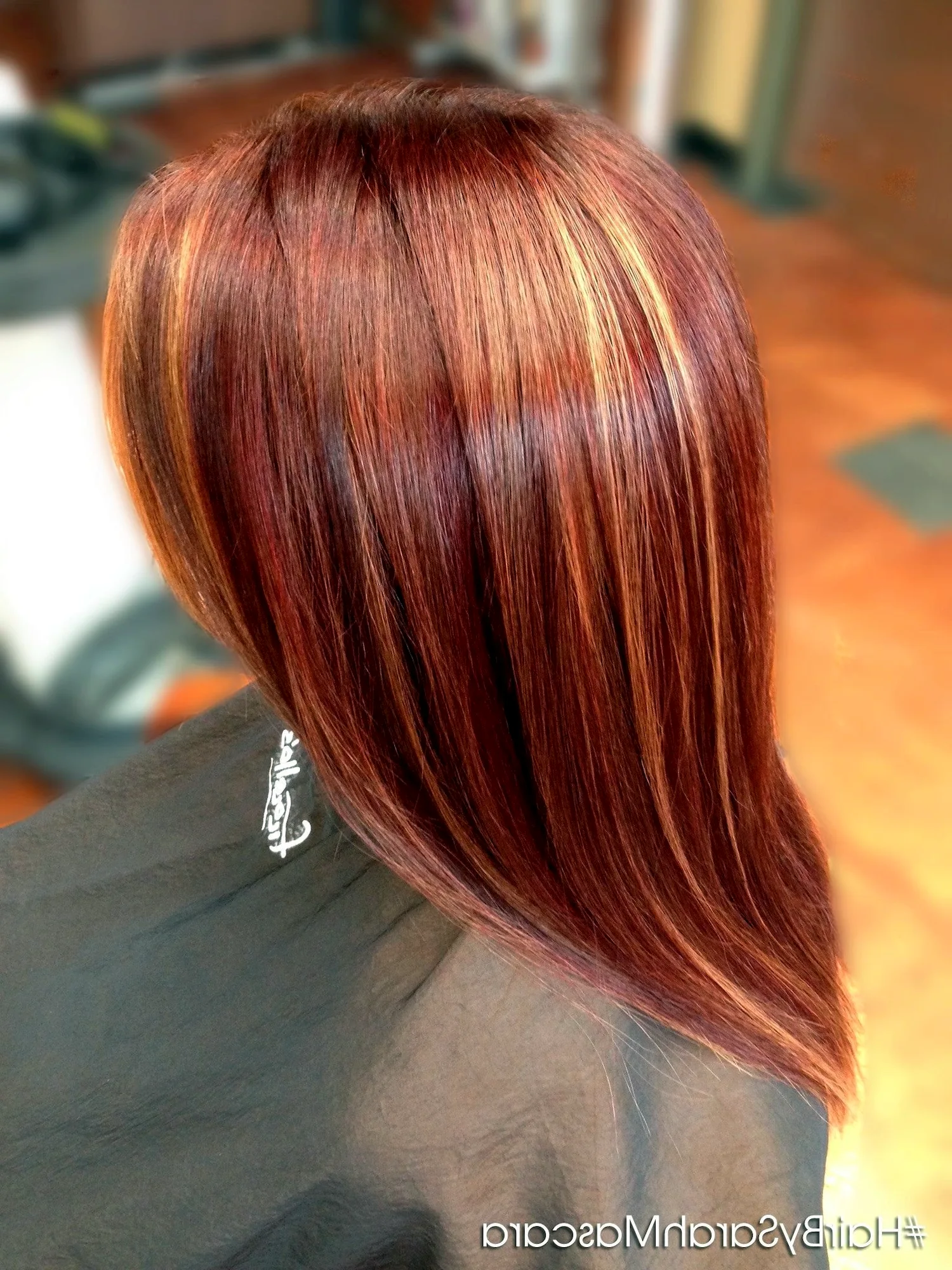 Тонирование волос рыжим цветом