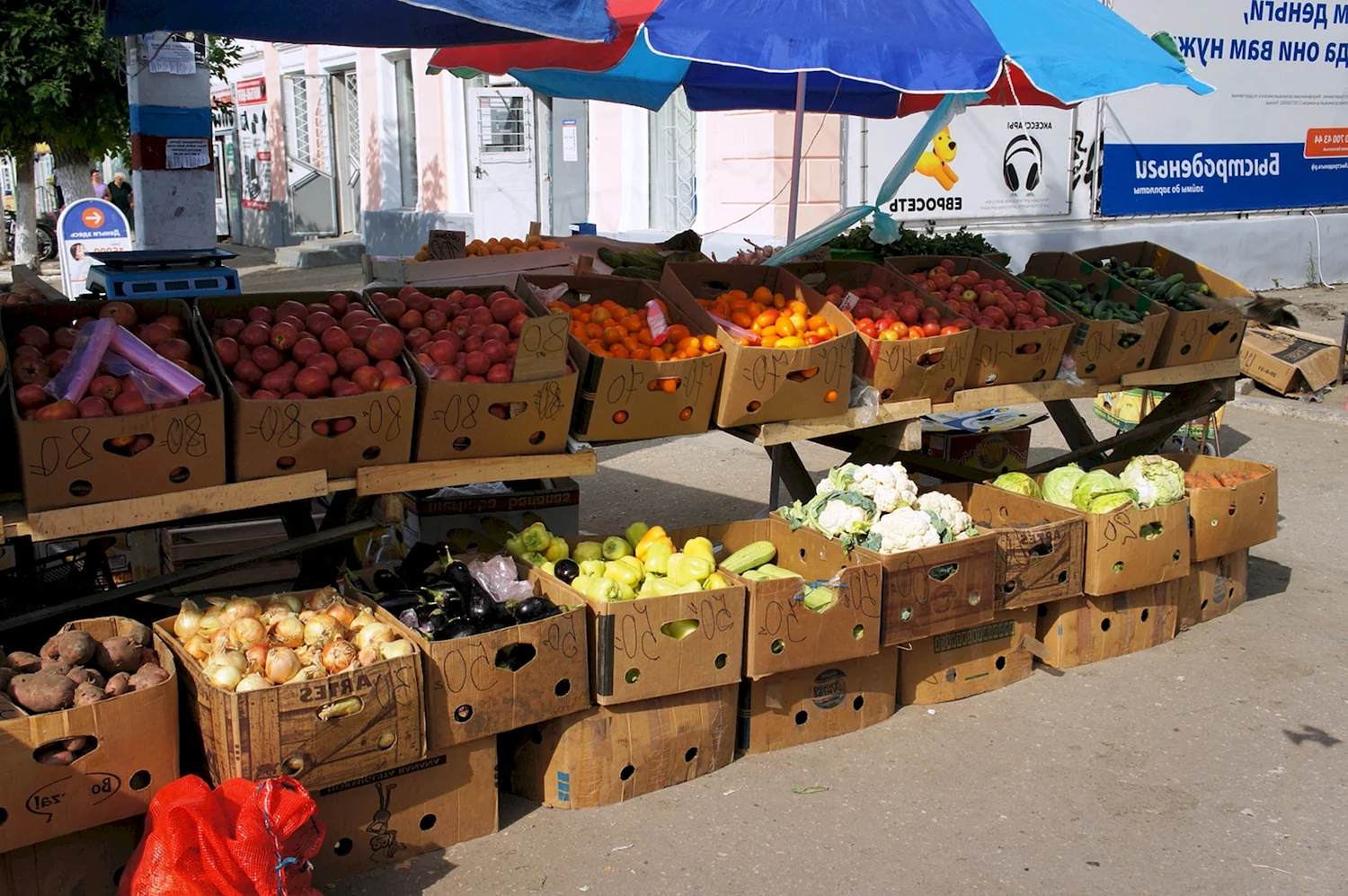 Торговля овощами и фруктами