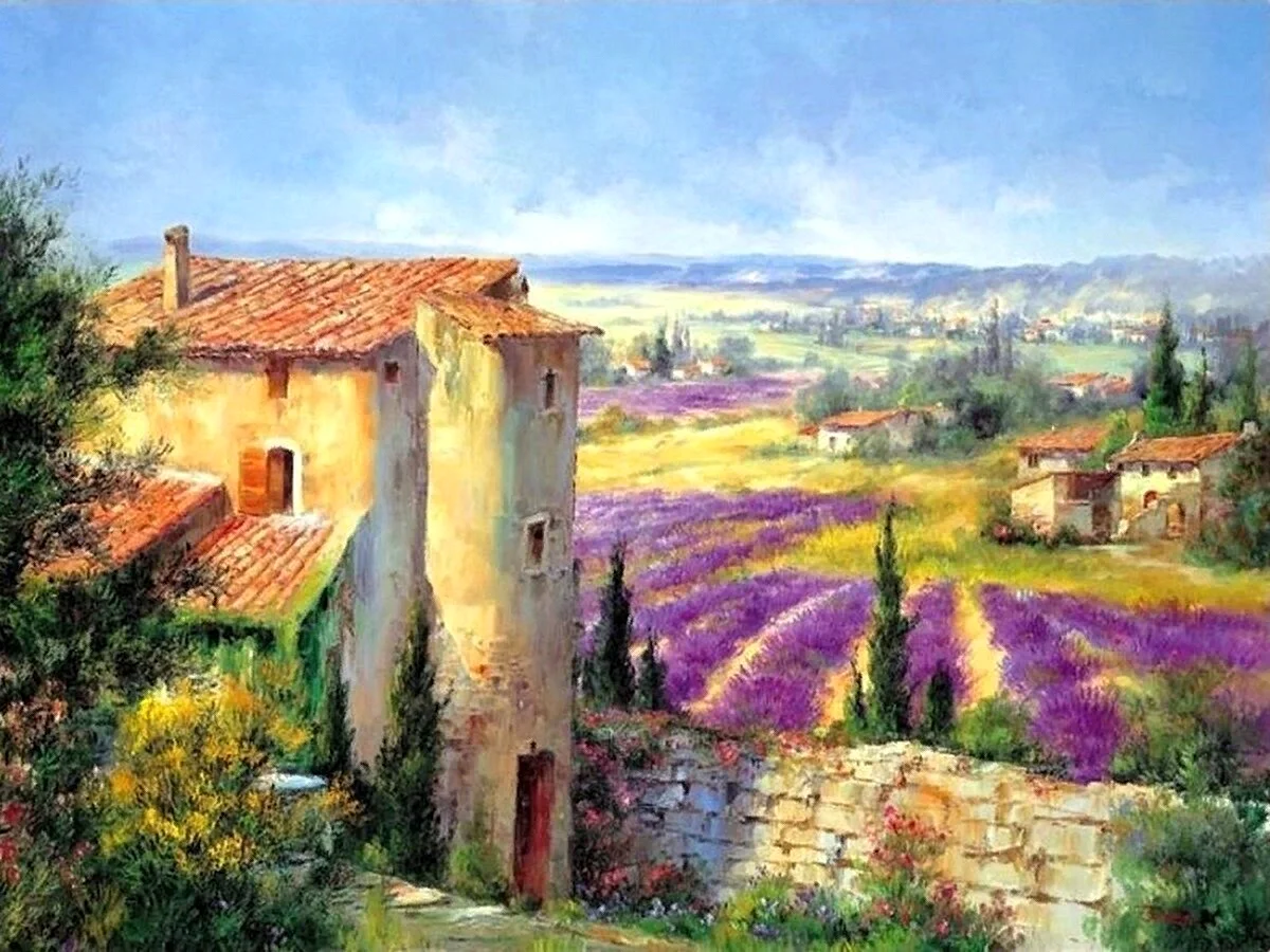 Тоскана прованский пейзаж