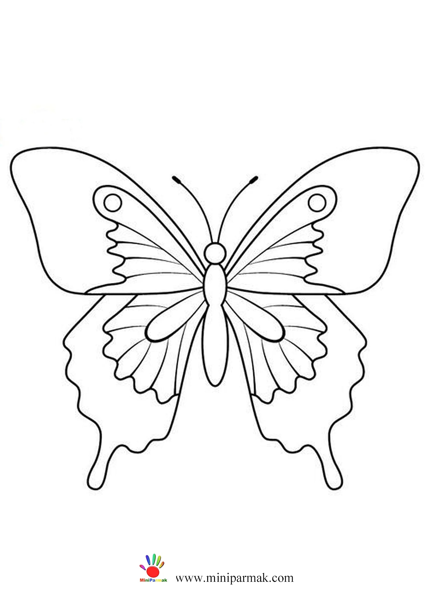 Трафарет бабочка для пластилинографии