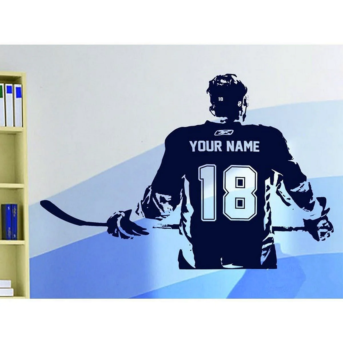 Трафарет на стену хоккей