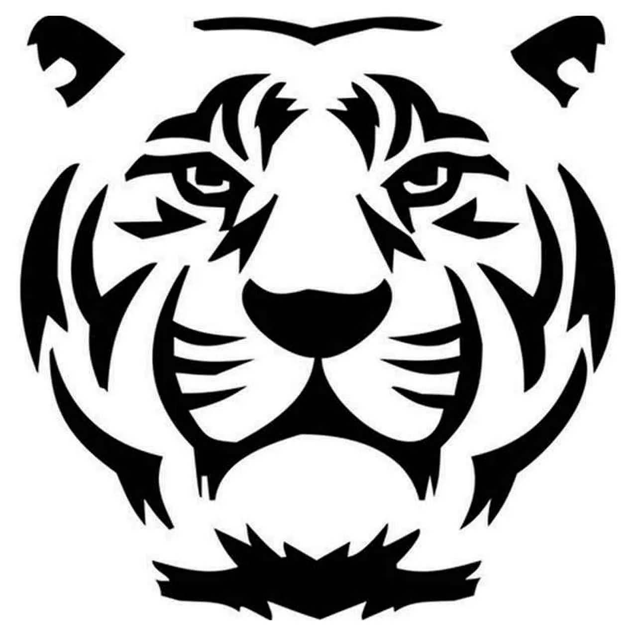 Трафареты тигров