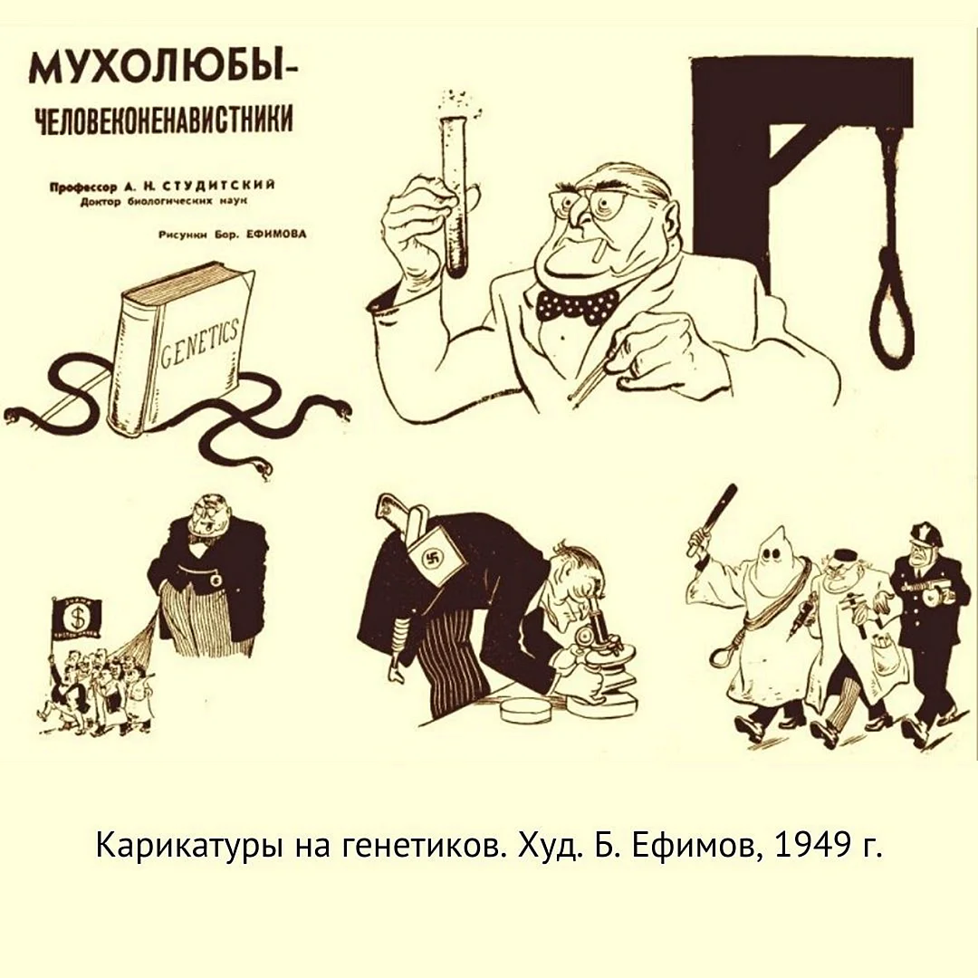 Трофим Лысенко карикатуры