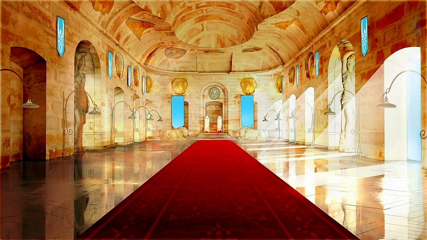 Тронный зал дворца Египта