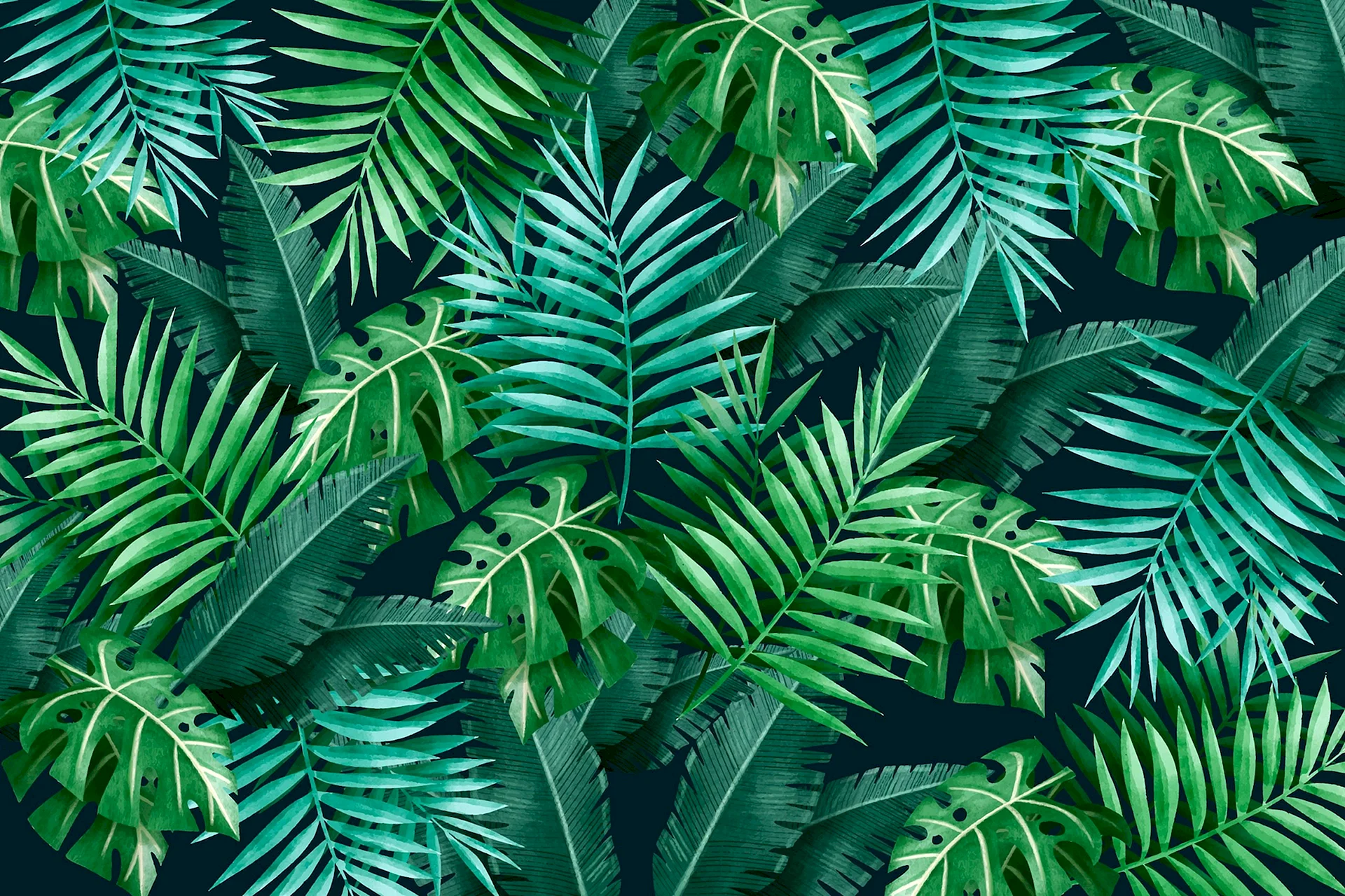 Тропические листья