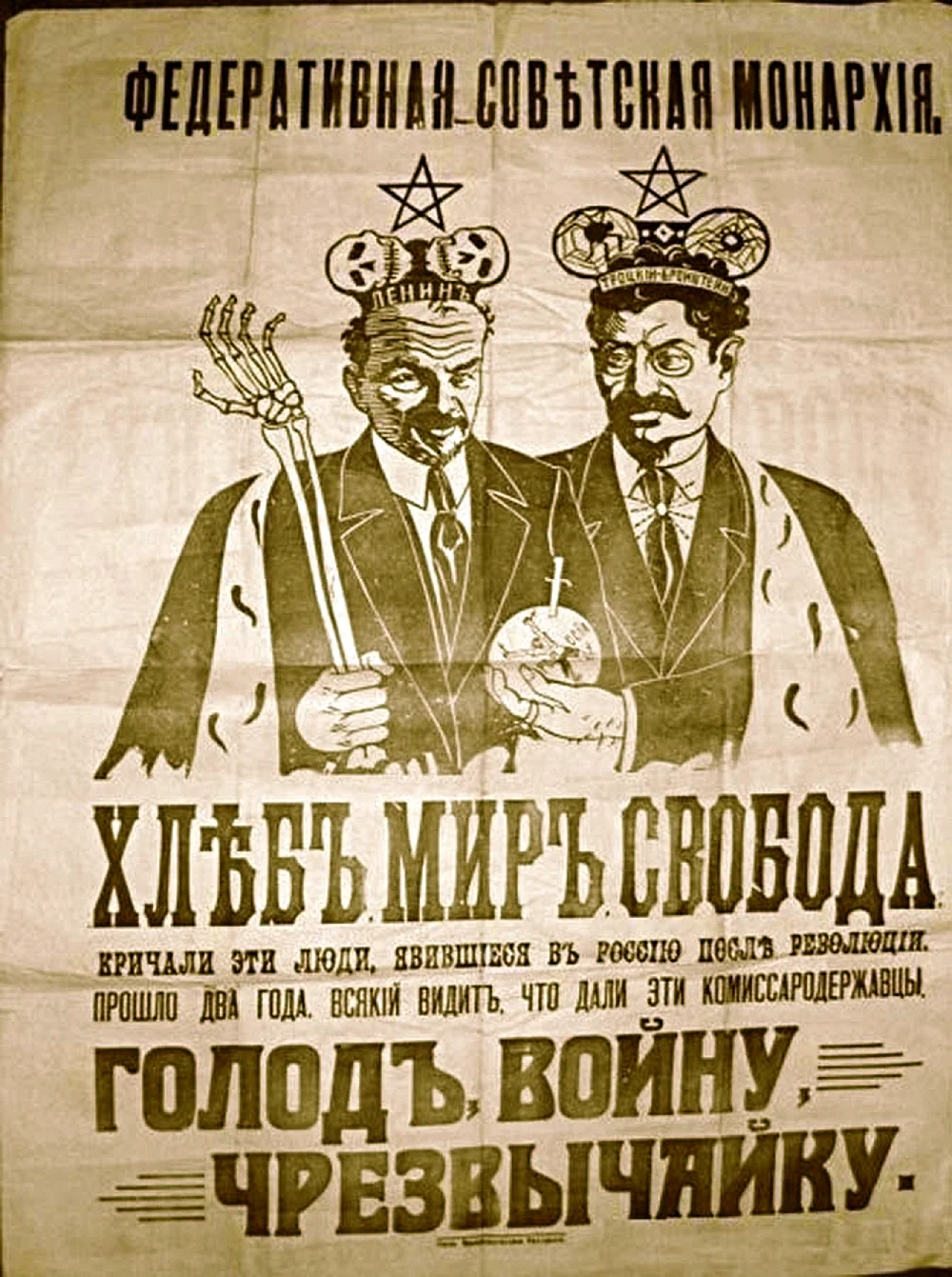 Троцкий белогвардейские плакаты