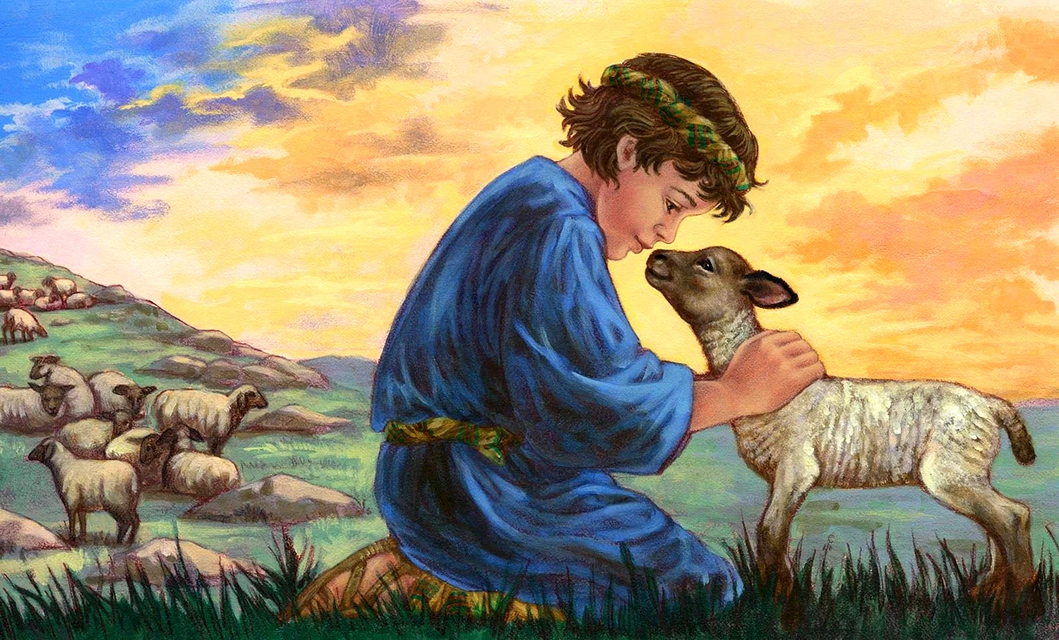 Царь Давид пасет овец