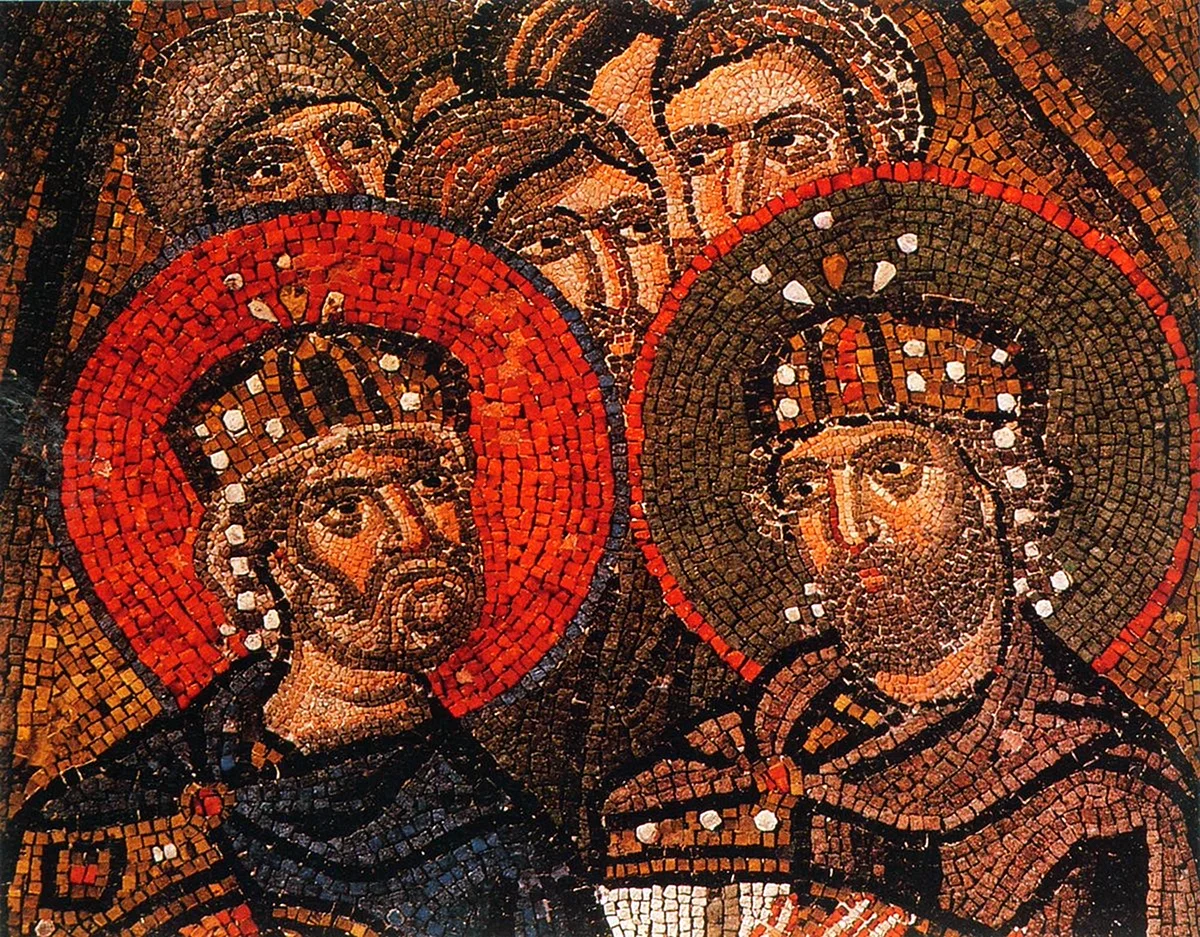 Царь Давид Византийская мозаика