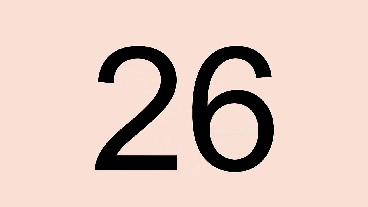 Цифра 26