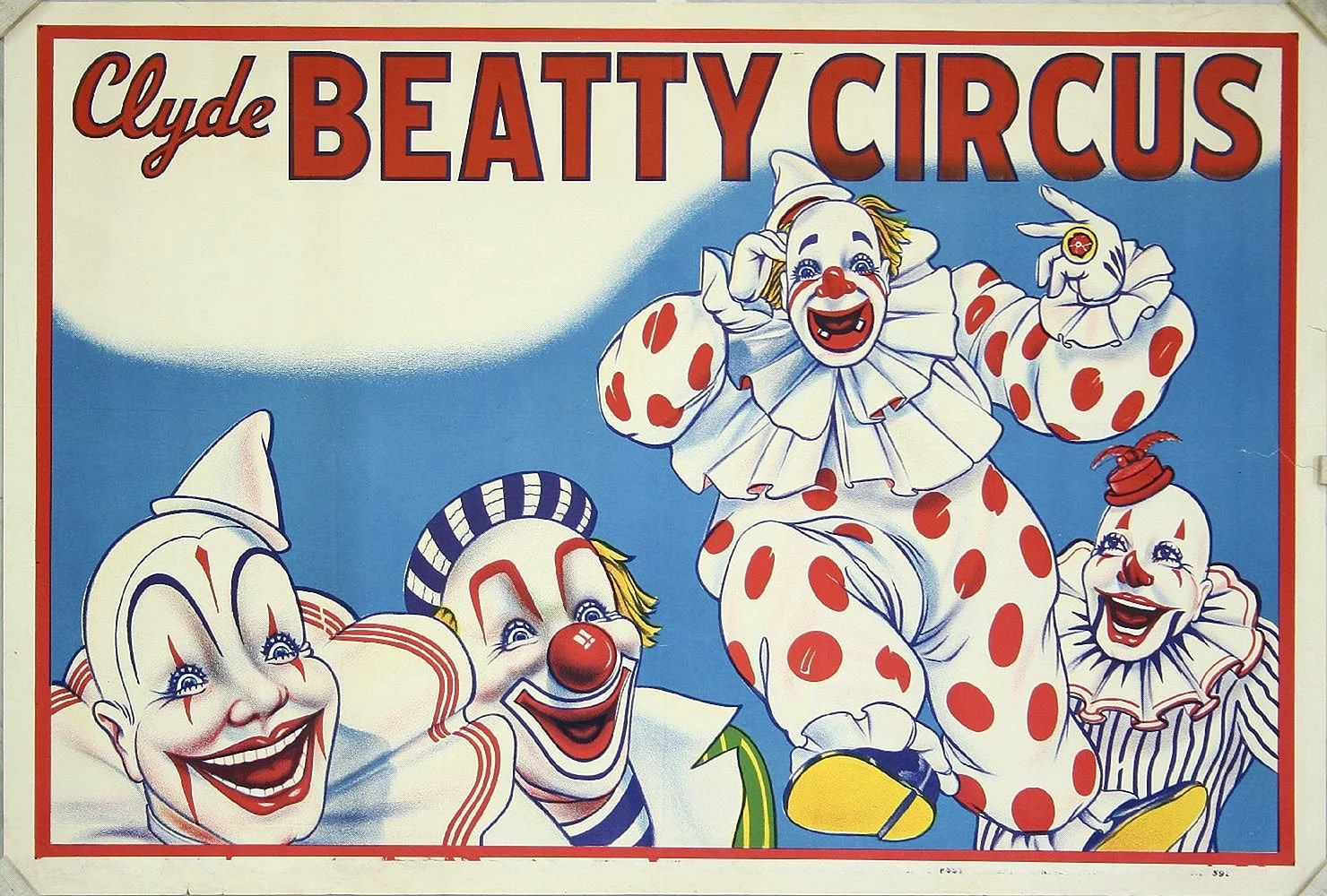 Цирковой плакат клоун