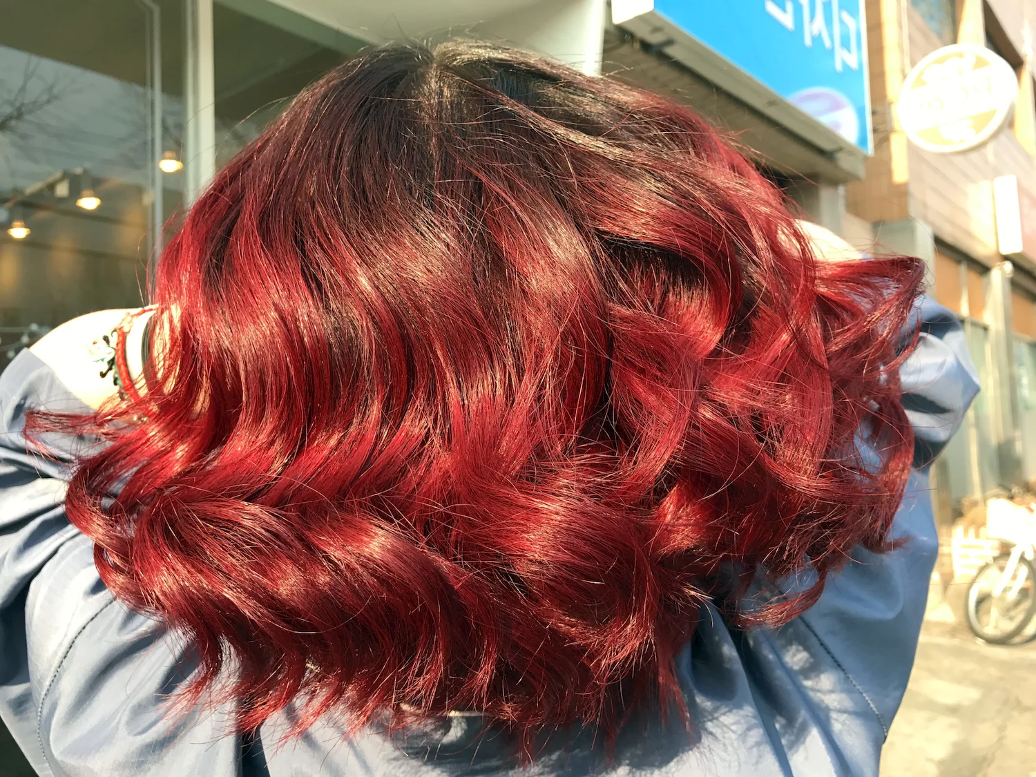 Цвет волос красный Рубин