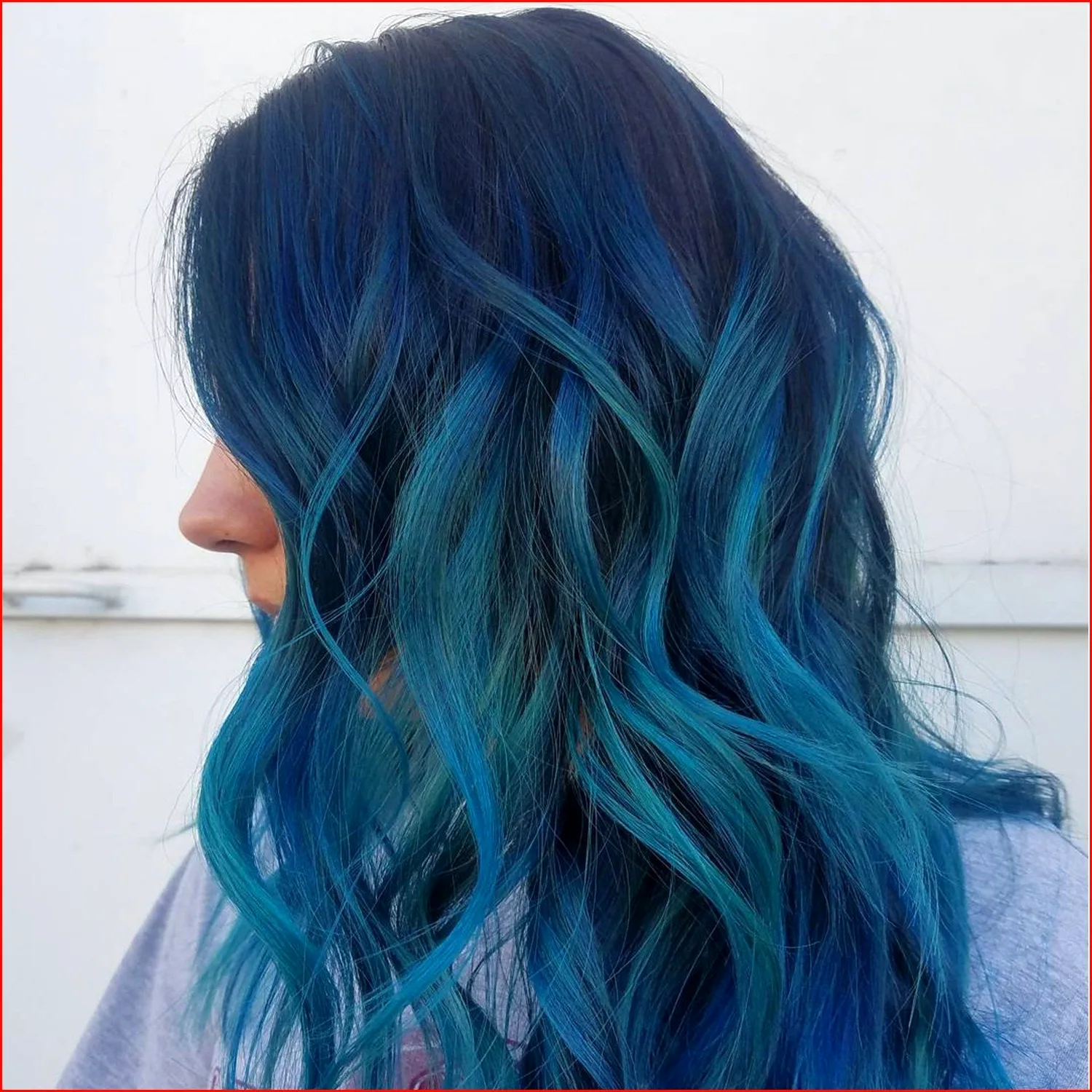 Цвет волос океан Блу