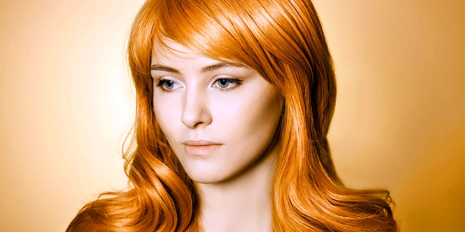 Цвет волос оранжевый золотистый