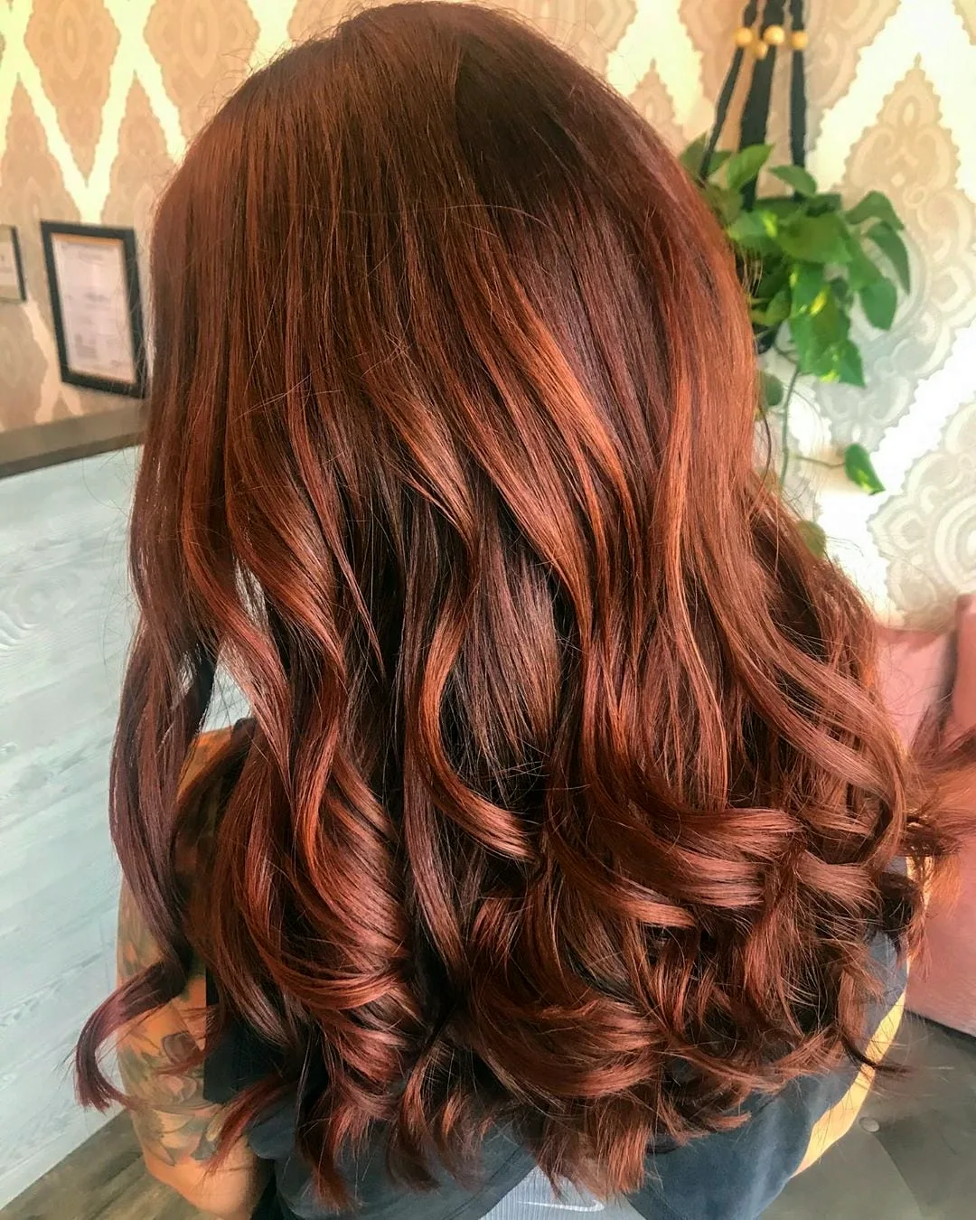 Цвет волос рыжий с корицей