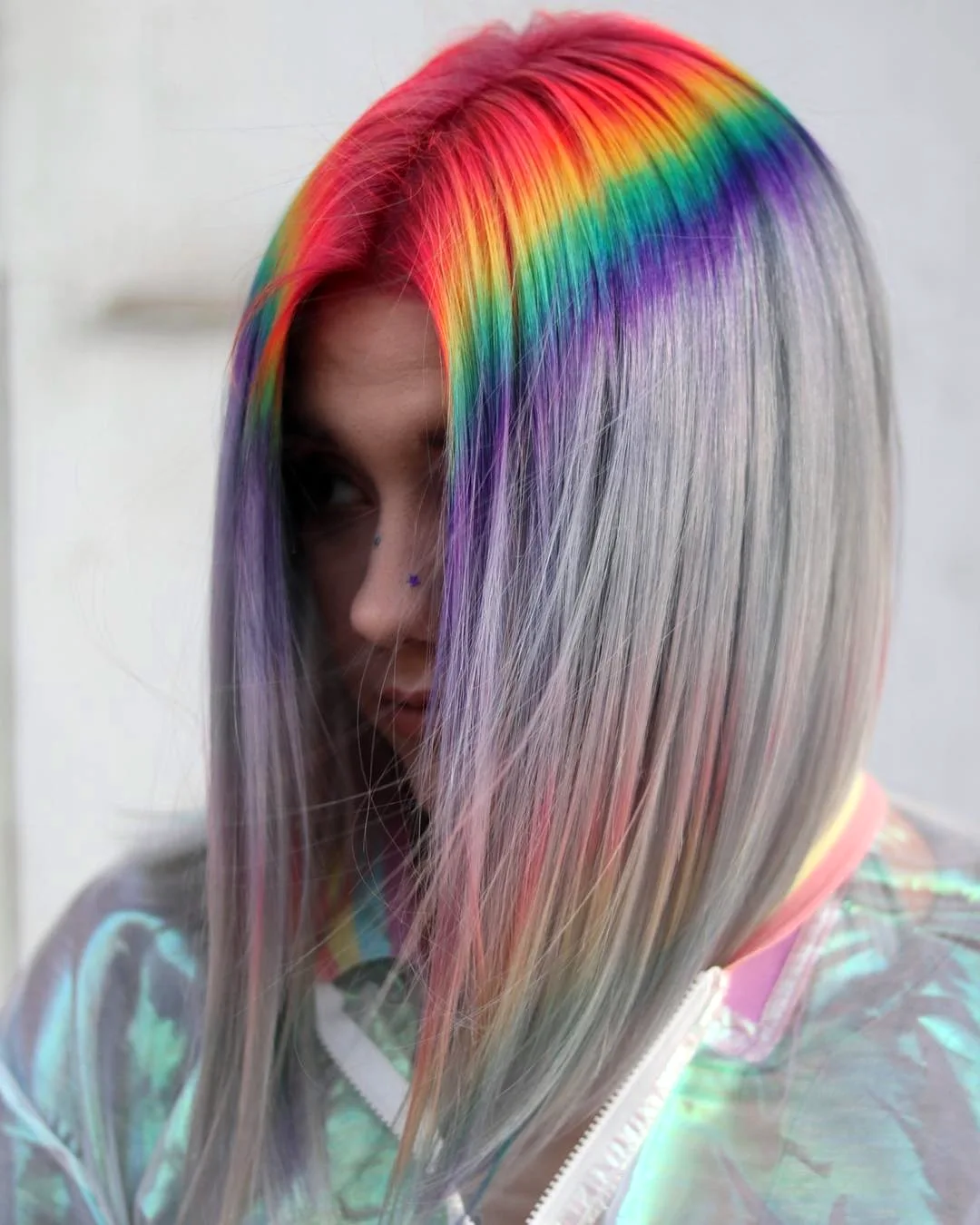 Цветное окрашивание волос для девочек подростков