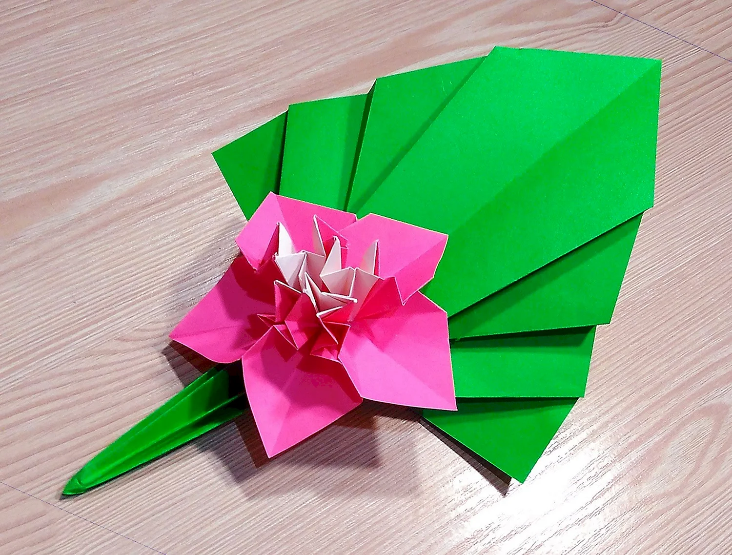 Цветы оригами для открытки