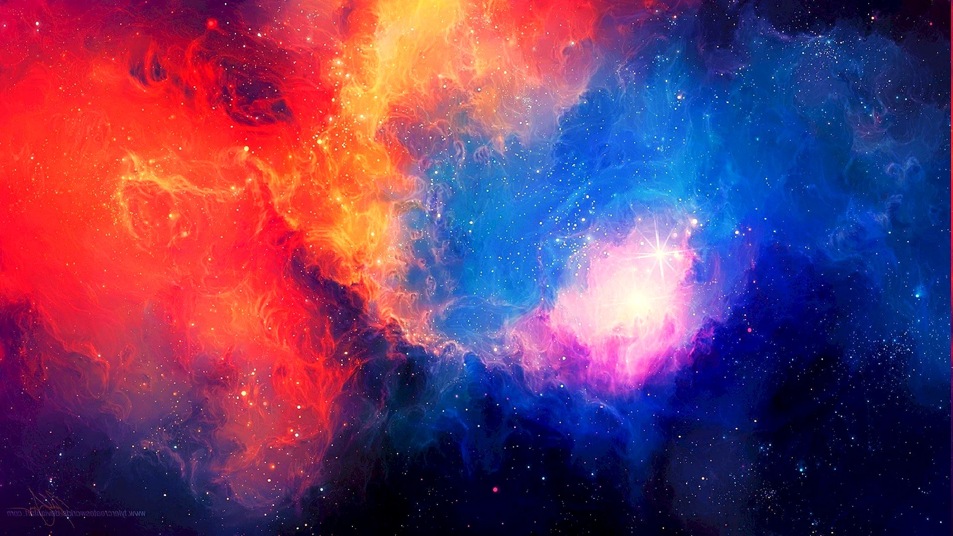Туманности в космосе