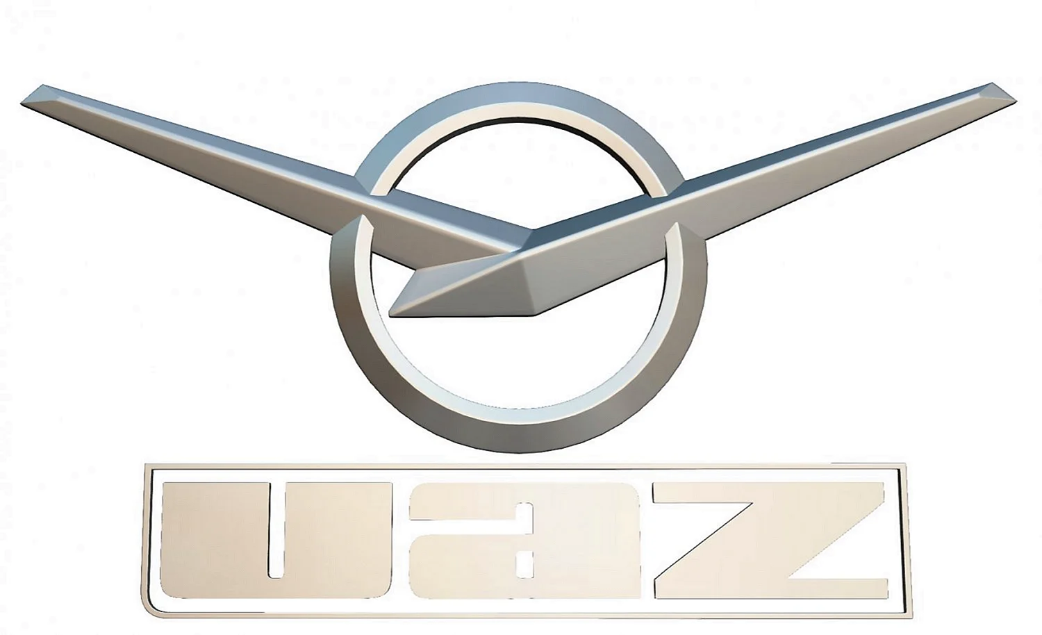 УАЗ 3д логотип