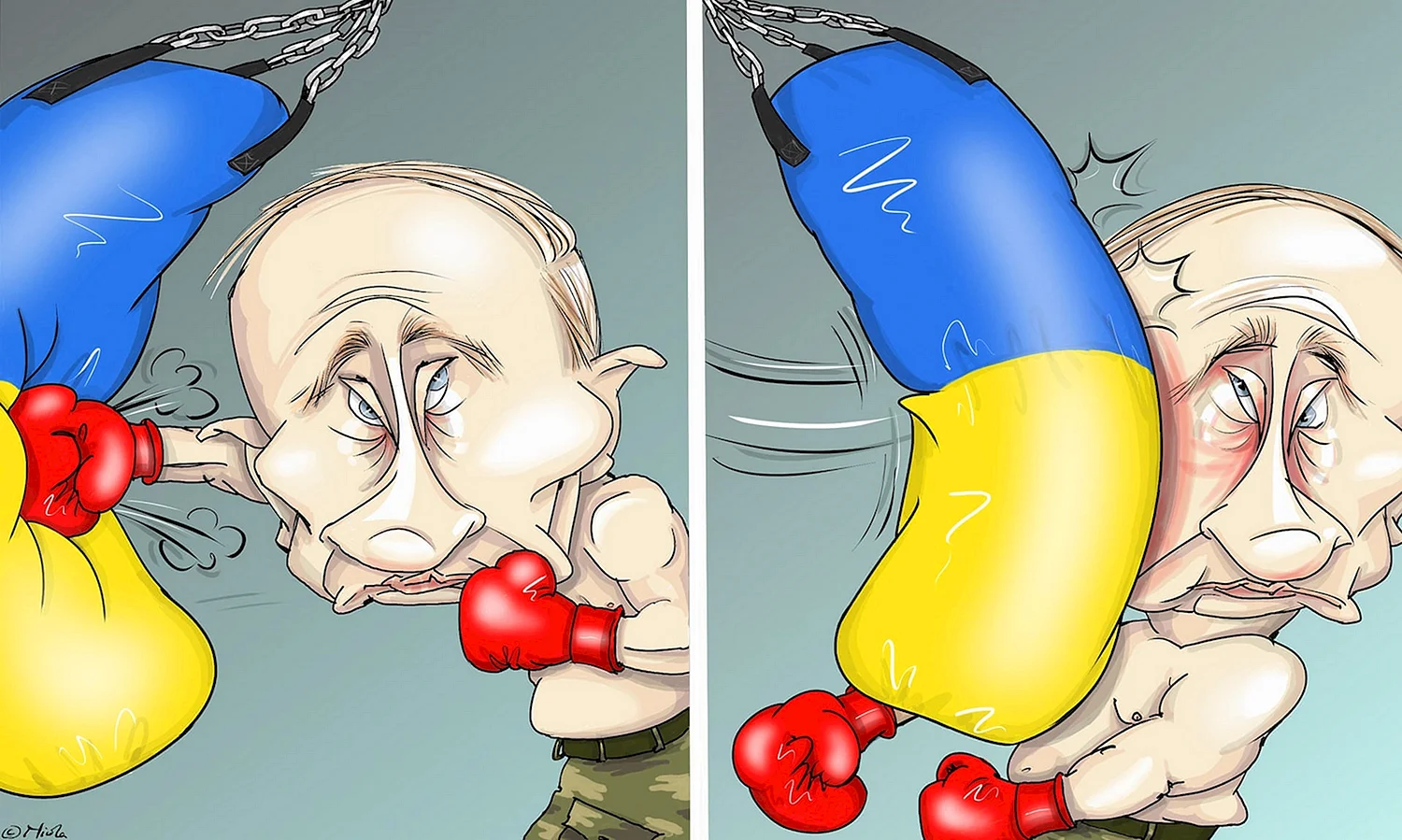 Украинские карикатуры на Путина
