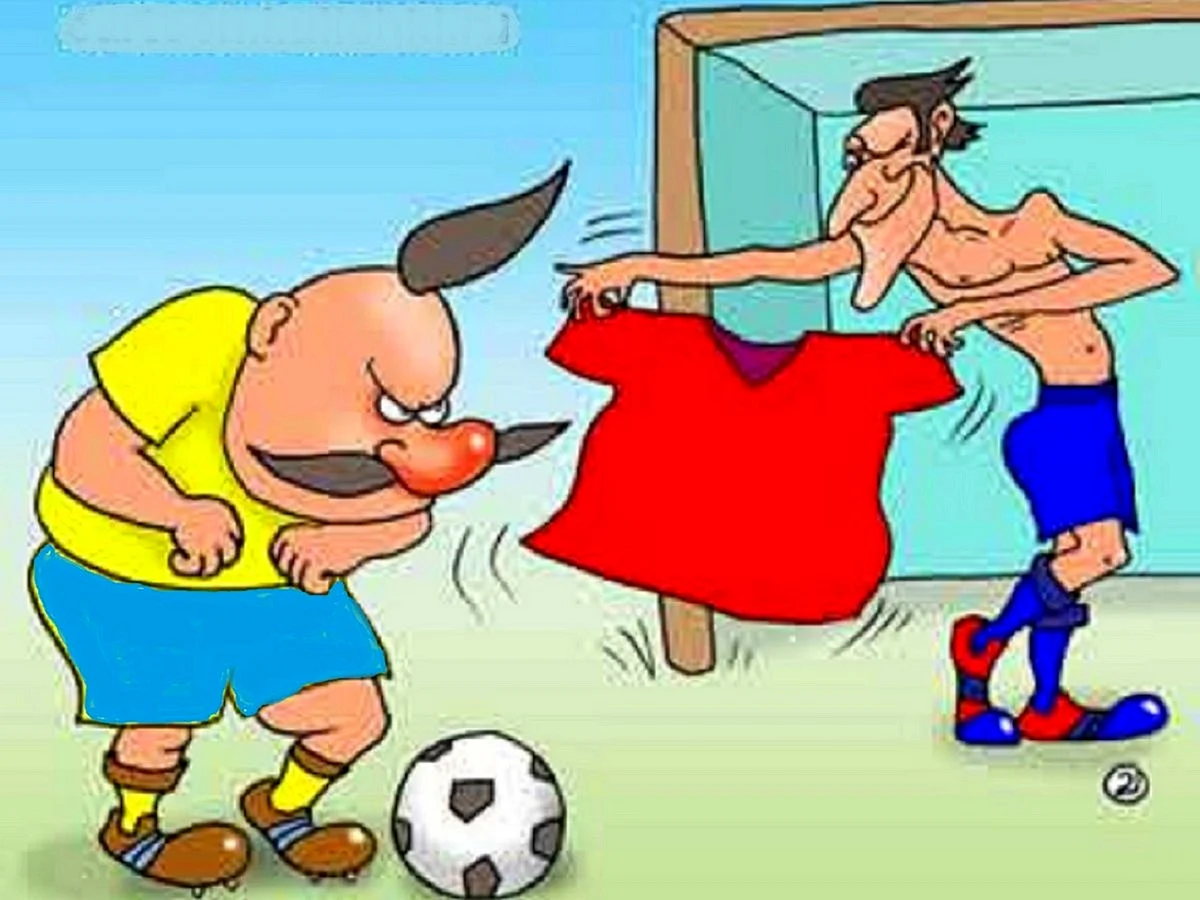 Украинский футбол карикатура