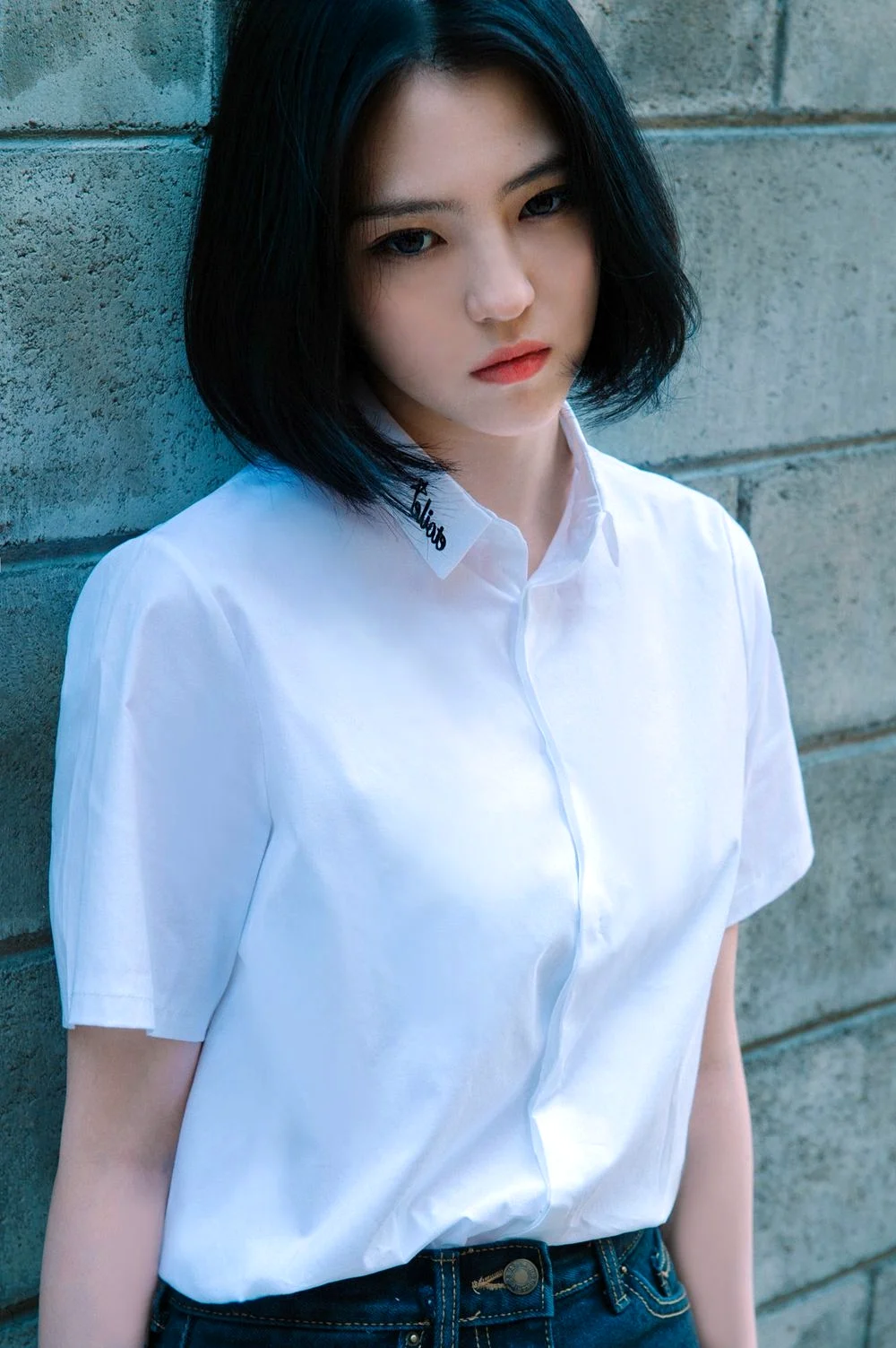 Улззанг герл Корея с короткими волосами Дженни