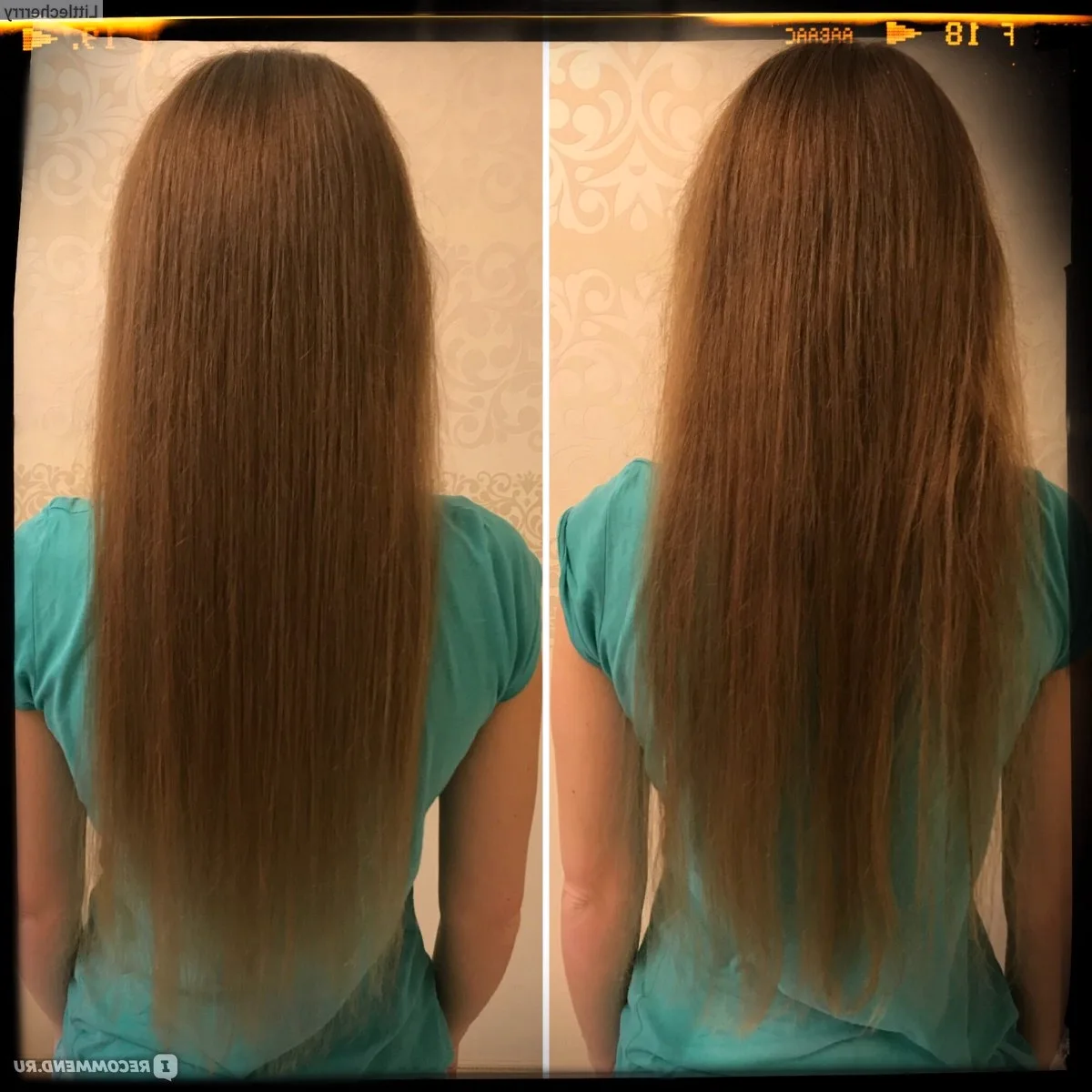 Утюжок для волос до и после