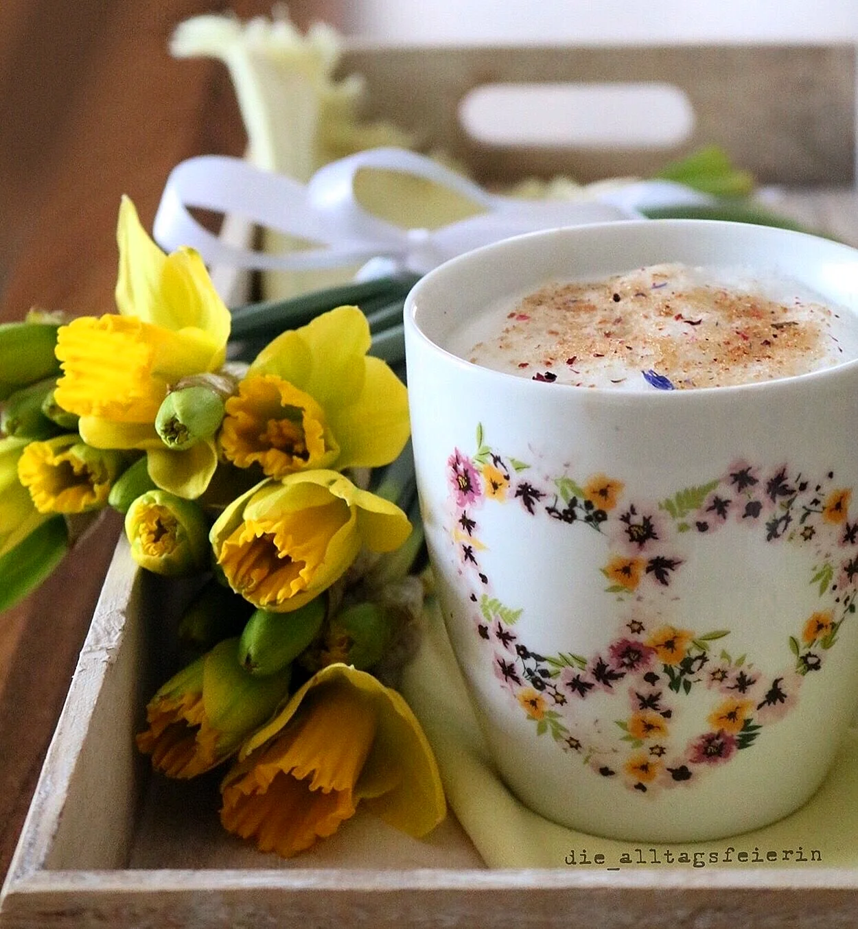 Утро кофе Весна