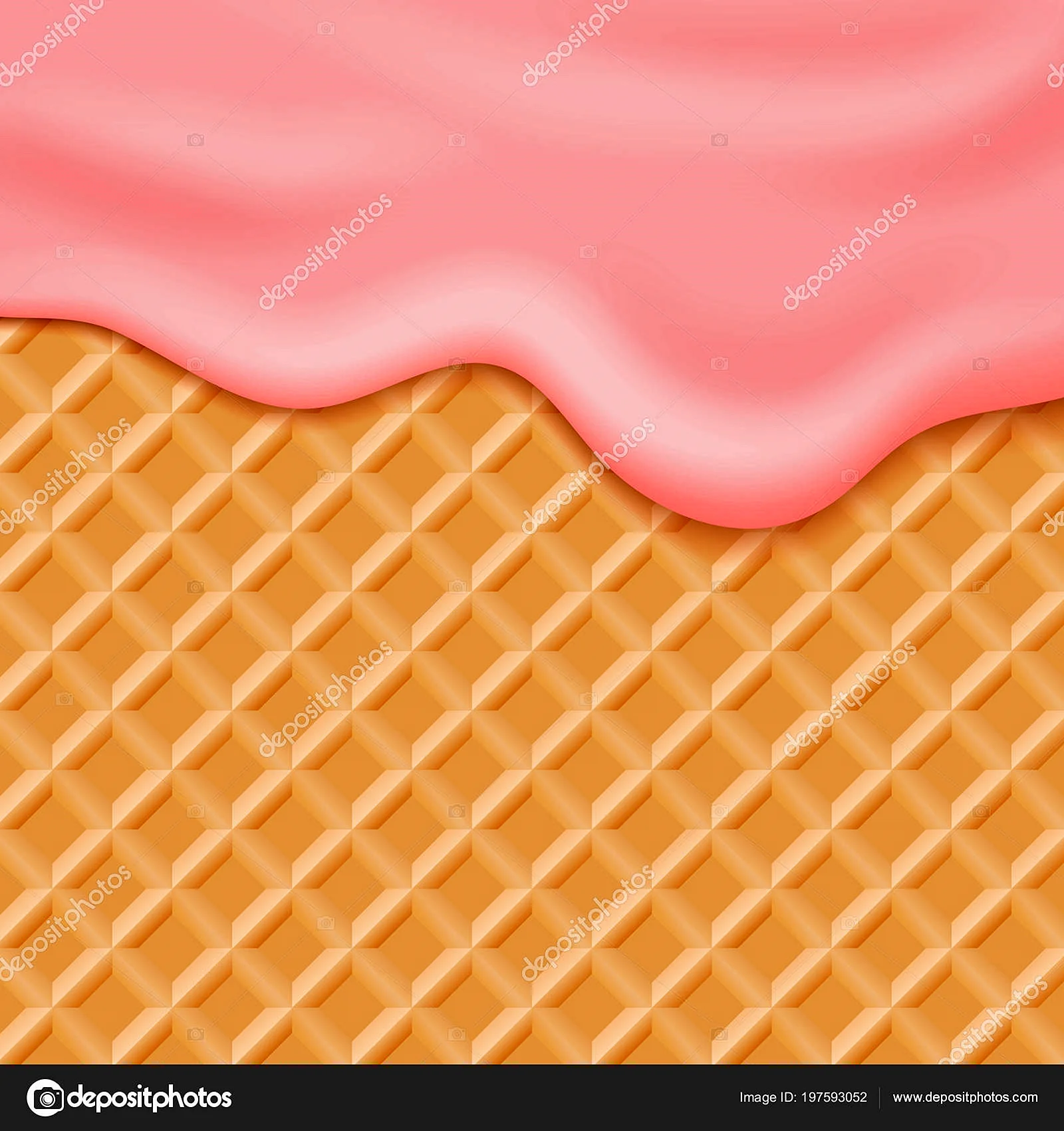 Вафля мороженого текстура