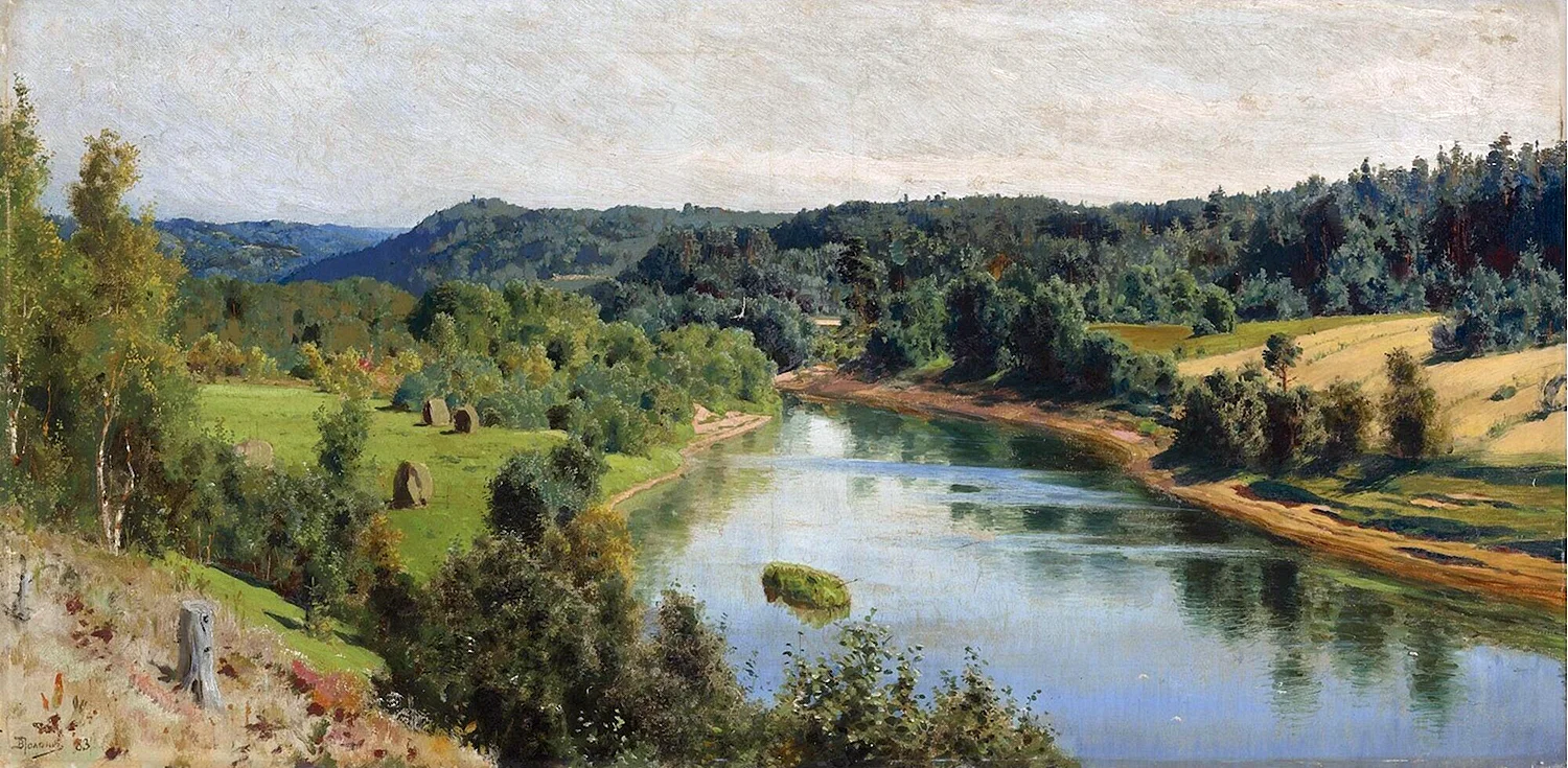 Река Оять Поленов