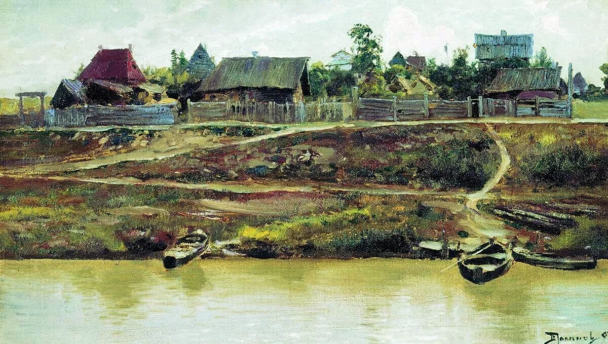 Василий Поленов «русская деревня» 1889