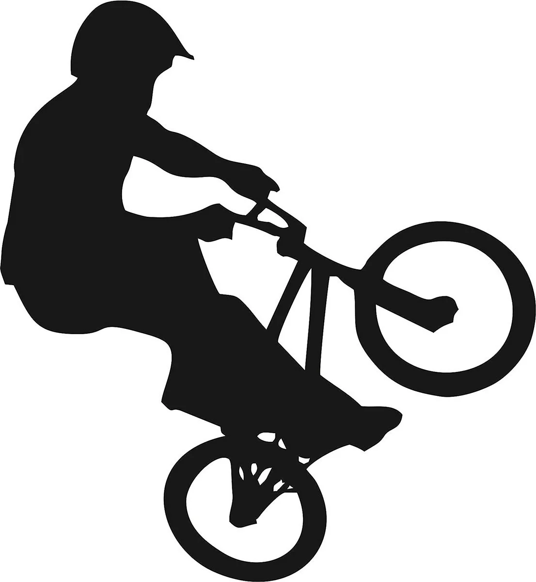Вектор бмх велосипедист BMX