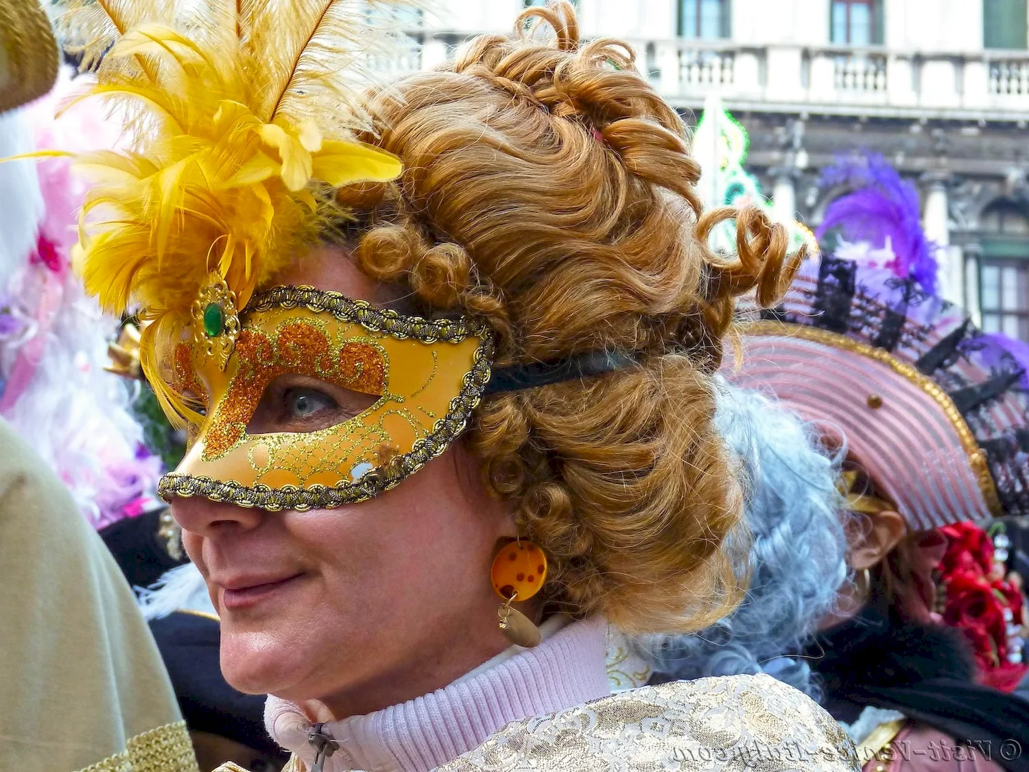 Венецианский карнавал прически