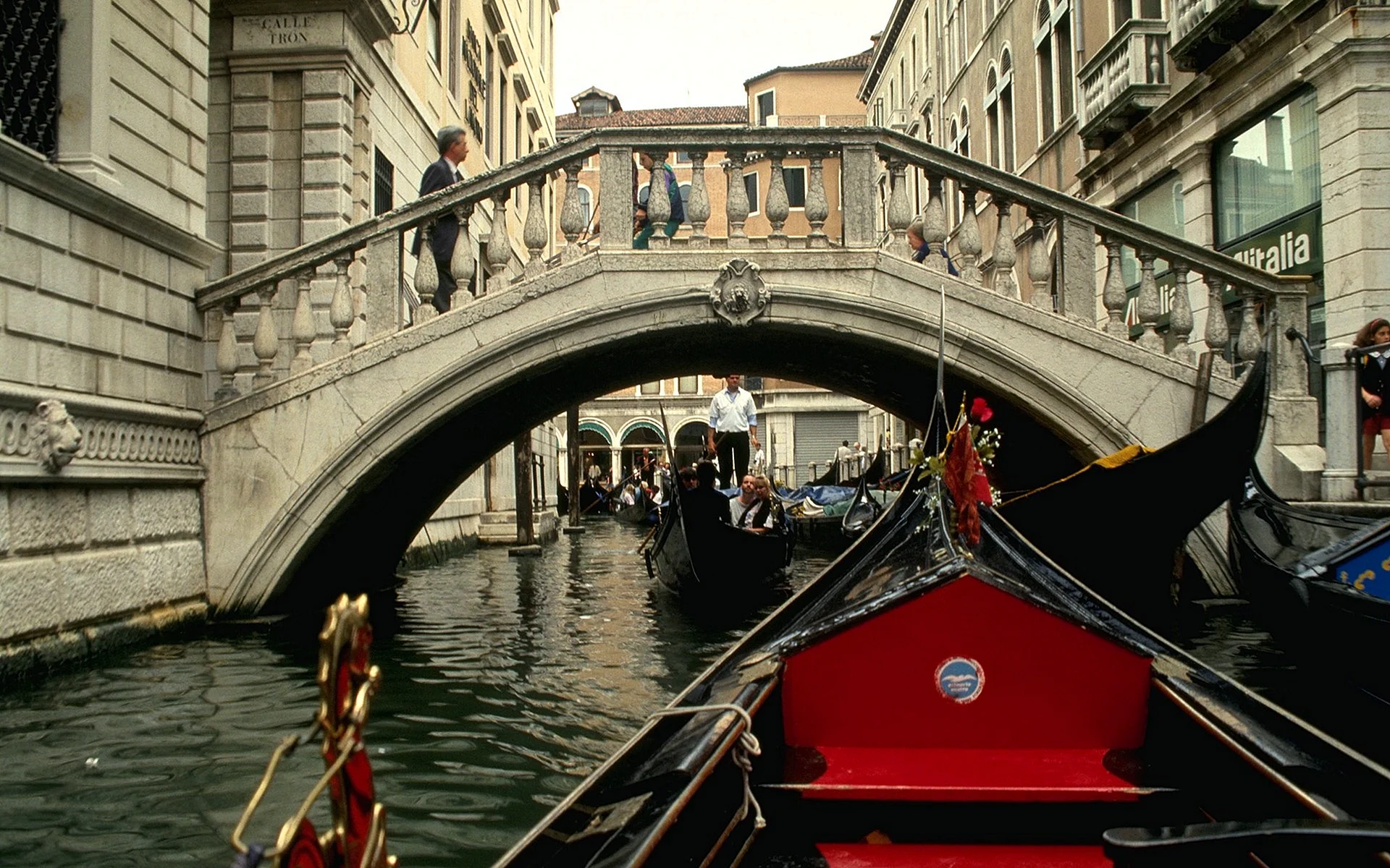 Венеция гондолы мост