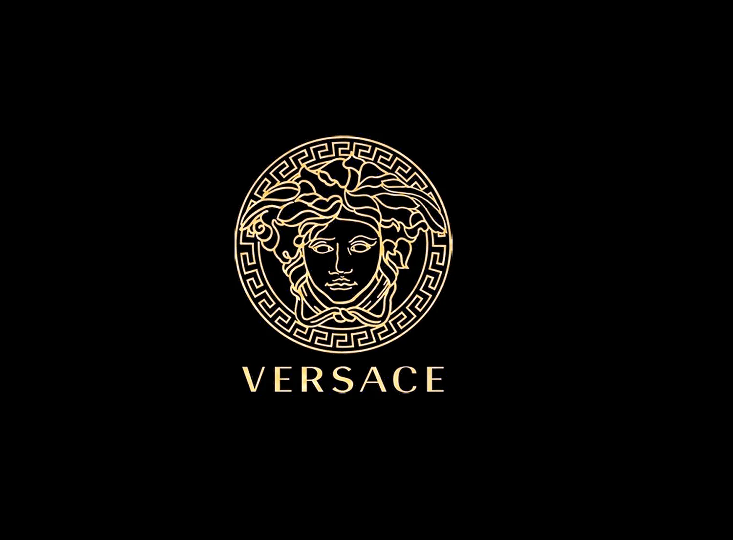 Версаче логотип золотой
