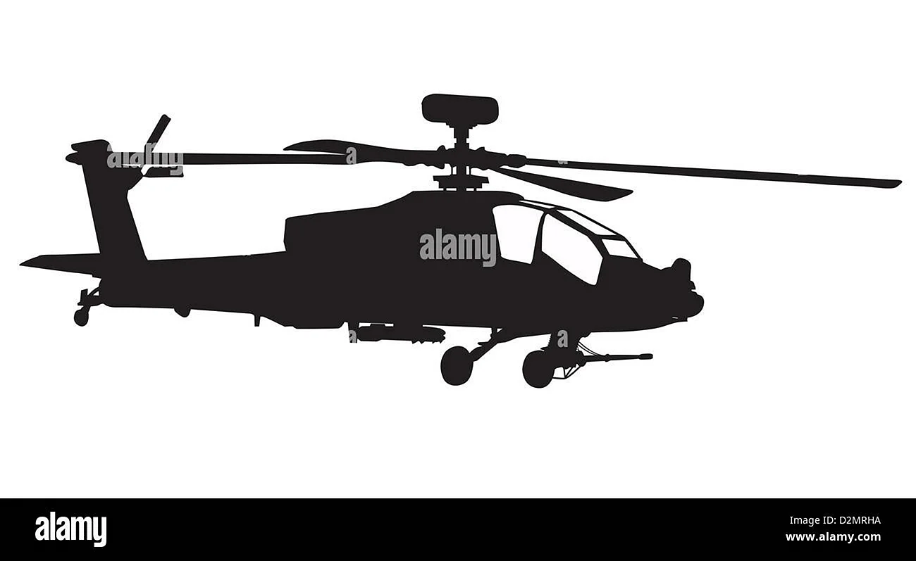 Вертолет Ah-64 вектор
