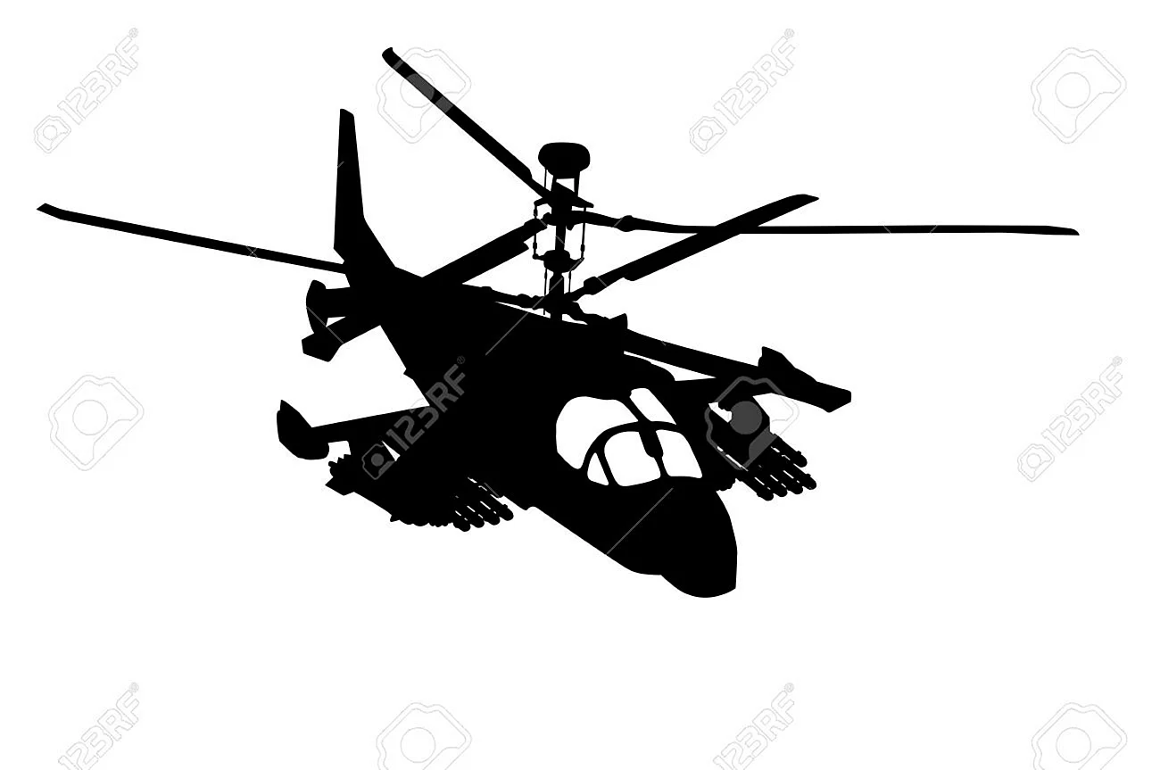 Вертолёт ка-52 вектор