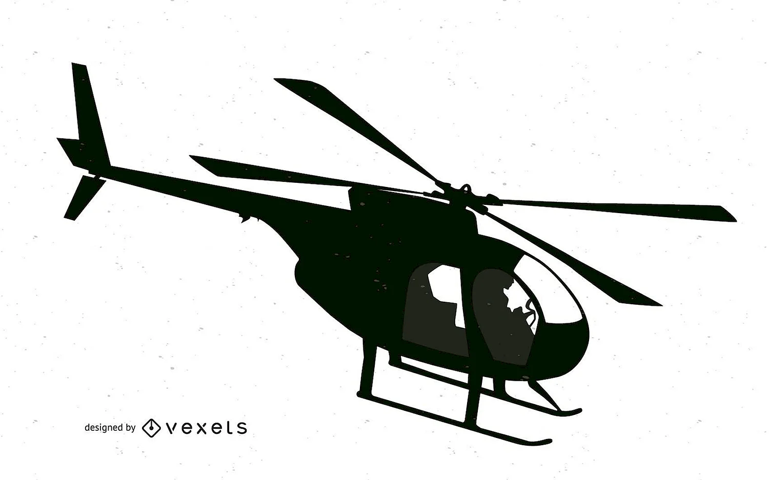 Вертолет снизу вектор