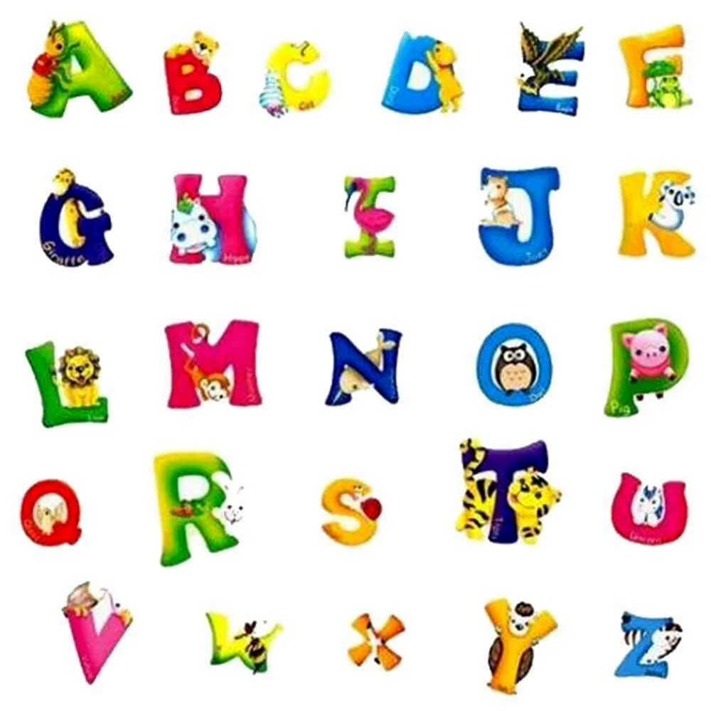 Веселые буквы английского алфавита