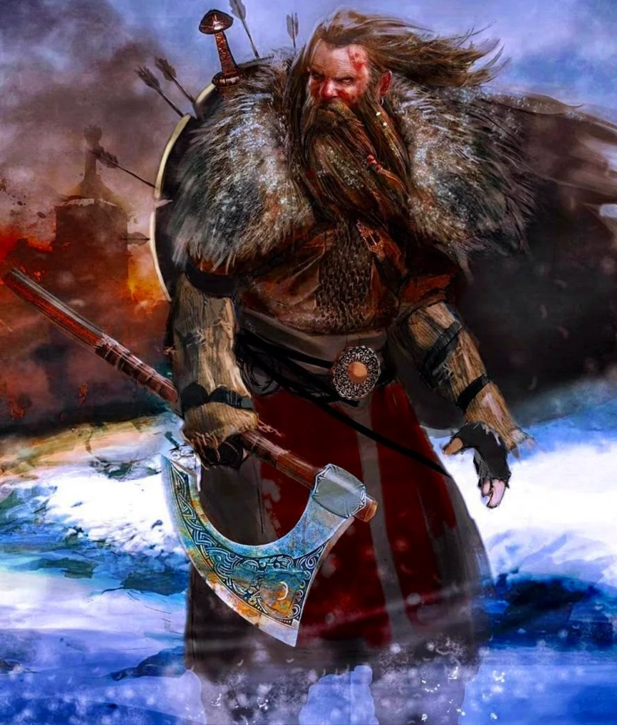 Викинг воин скандинавов