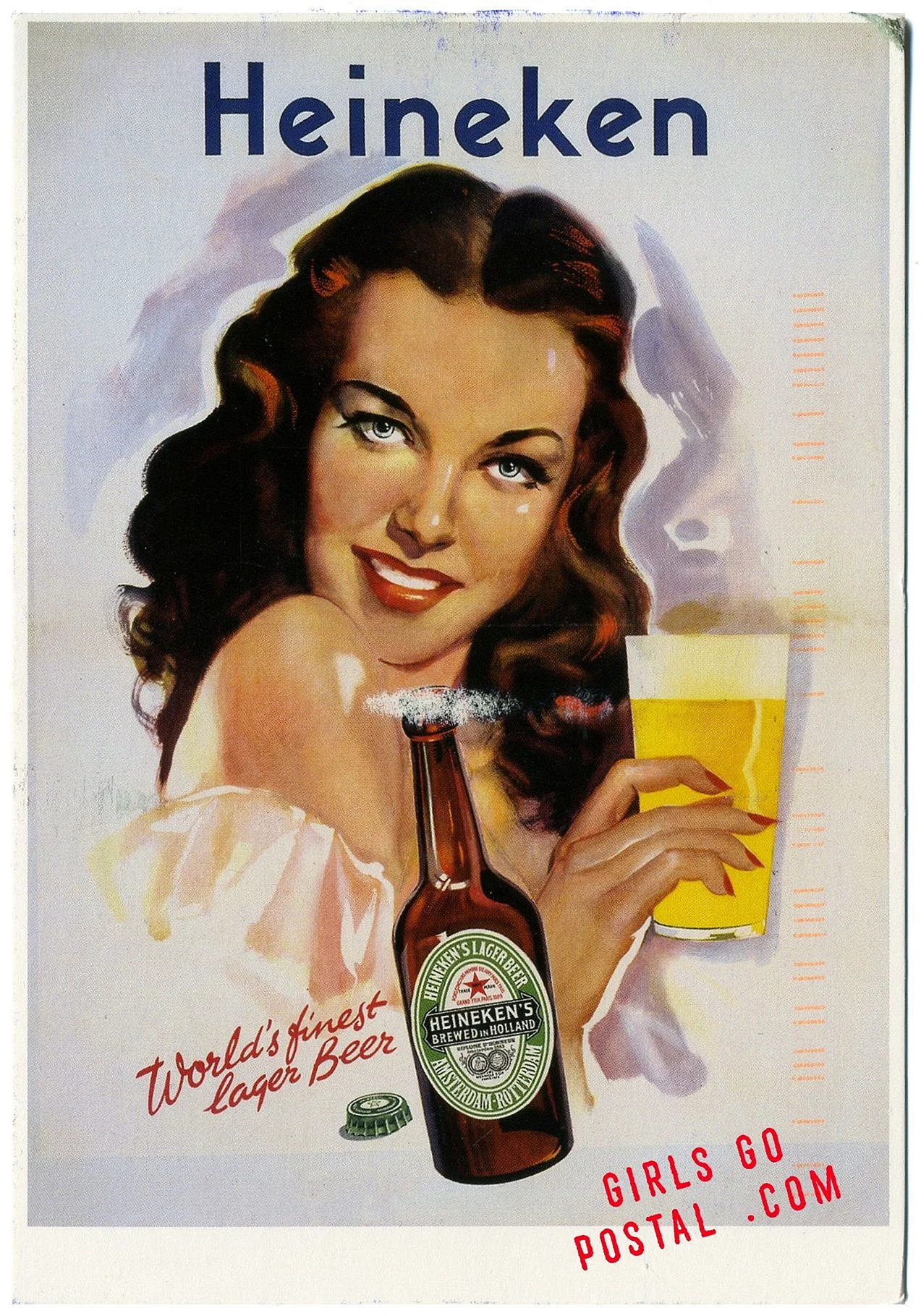 Винтажная реклама пива. Heineken