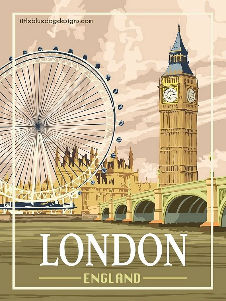 Винтажные постеры Лондон