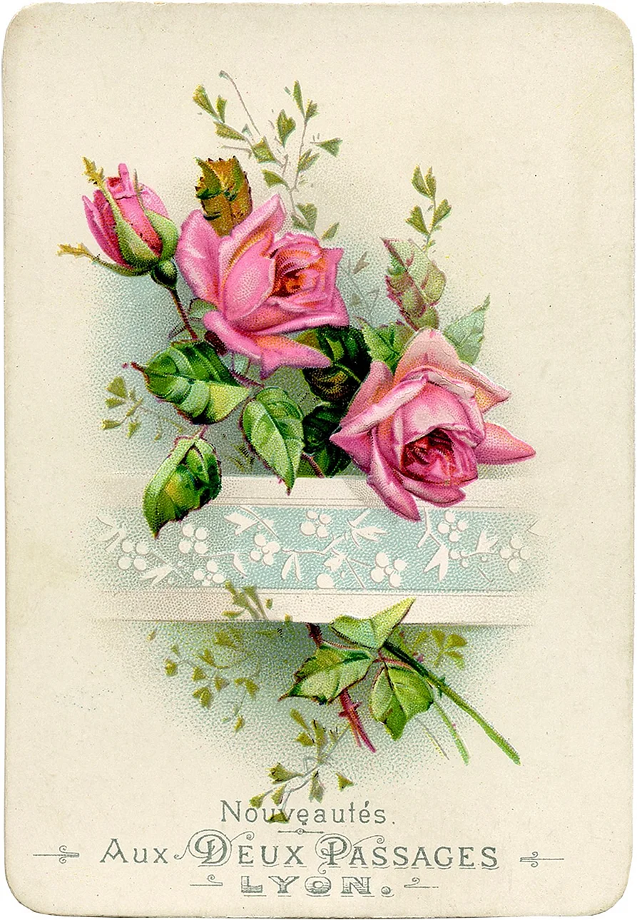Винтажные цветочные открытки