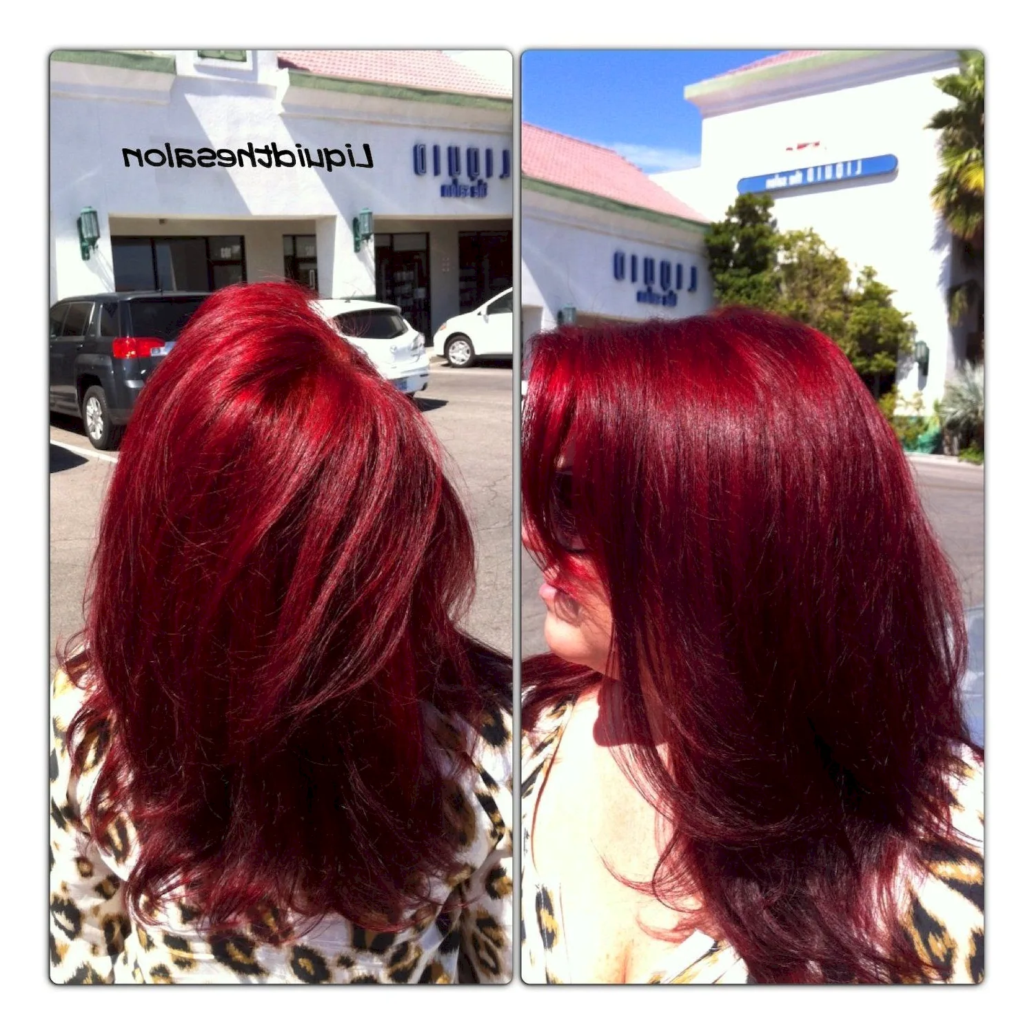 Вишнево-красная краска для волос